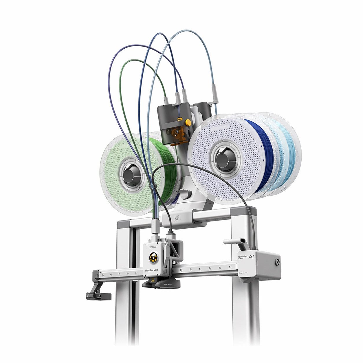 Bambu Lab 3D-Drucker Bambu Lab A1 3D-Drucker Combo, Vollautomatische Kalibrierung und aktive Durchflussmengenkompensation