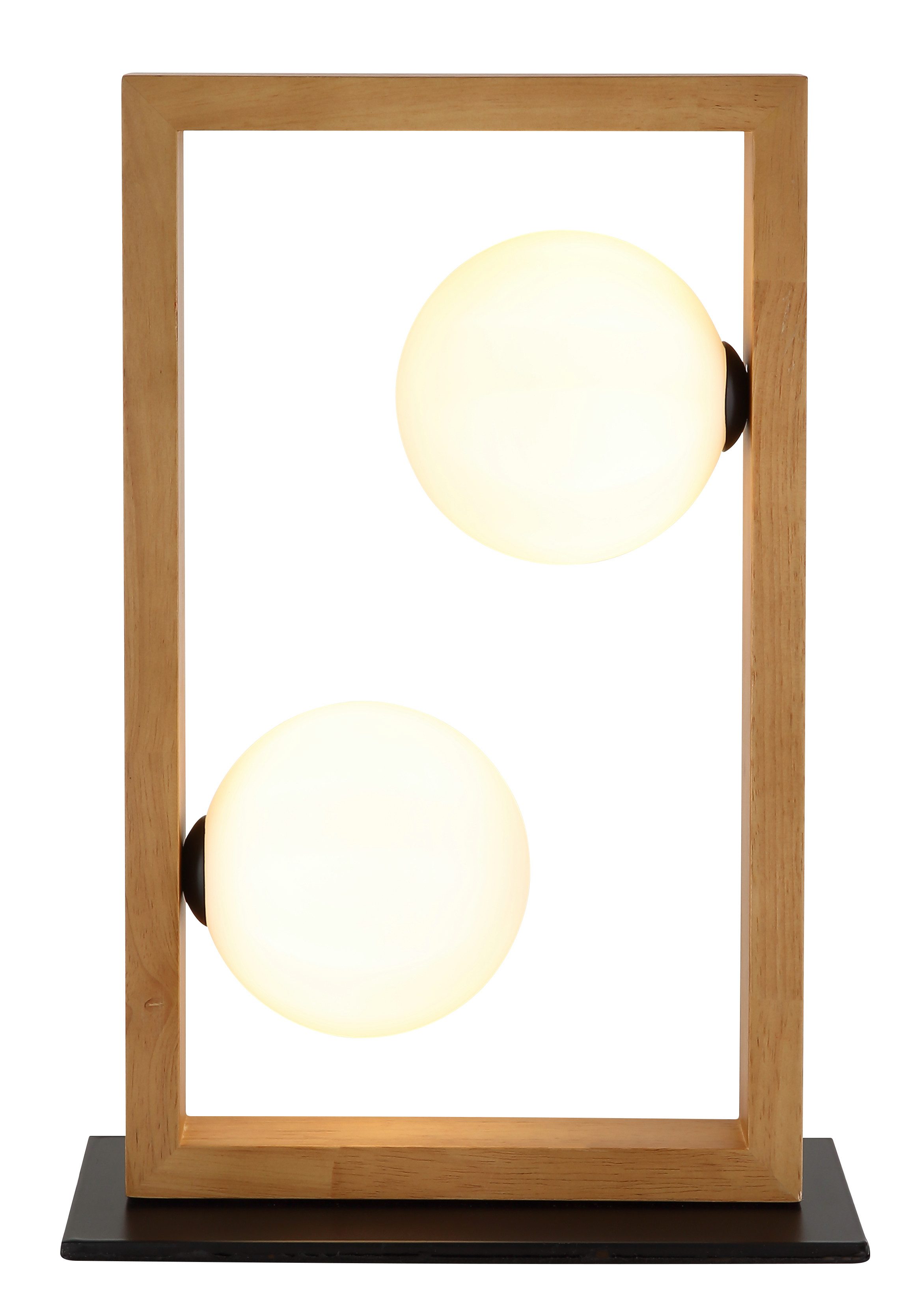 NOWA Tischleuchte NANDA, ohne Leuchtmittel, Tischlampe, Glaskugeln opal, Wohnbereich, Design Leuchte