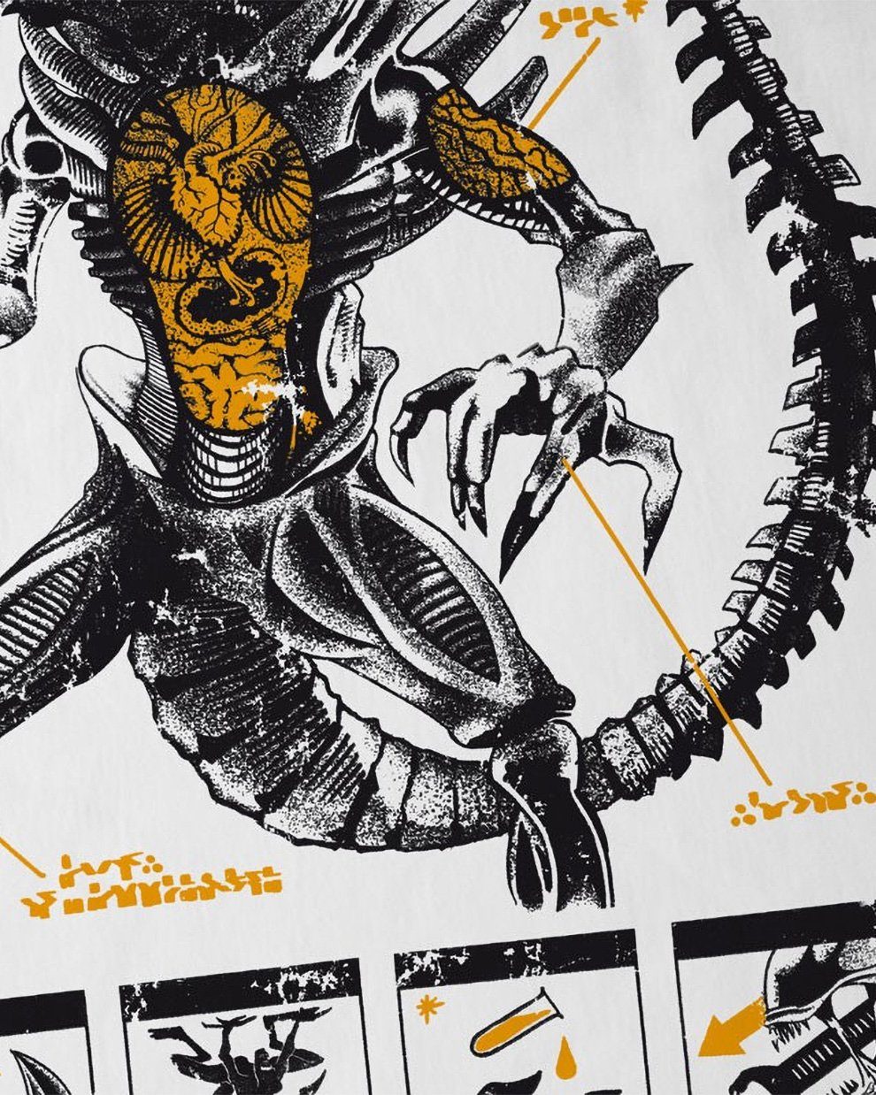 film style3 nostromo ripley ridley weiß kino T-Shirt Xenomorph Alien scott Print-Shirt Herren prometheus