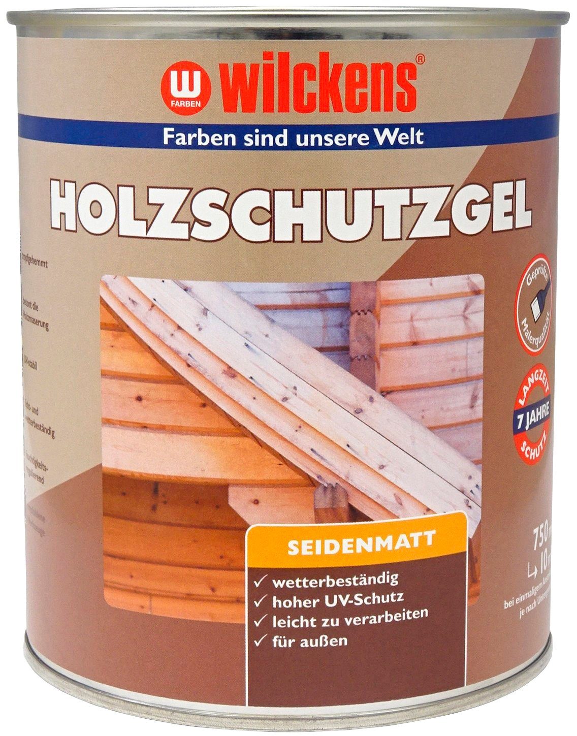 Holzschutzlasur spritzgehemmt tropf-und Holzschutz-Gel, Wilckens Farben