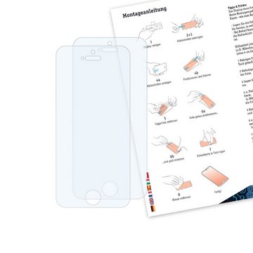 Bruni Schutzfolie Glasklare Displayschutzfolie für Apple iPhone 5C, (2 Folien), praktisch unsichtbar