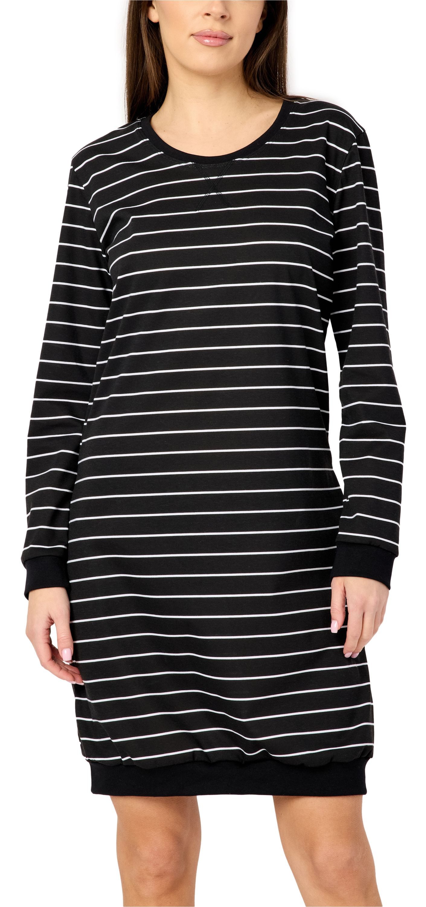 Merry Style Nachthemd Damen Nachthemd Langarm aus Baumwolle MS10-180 (1-tlg)