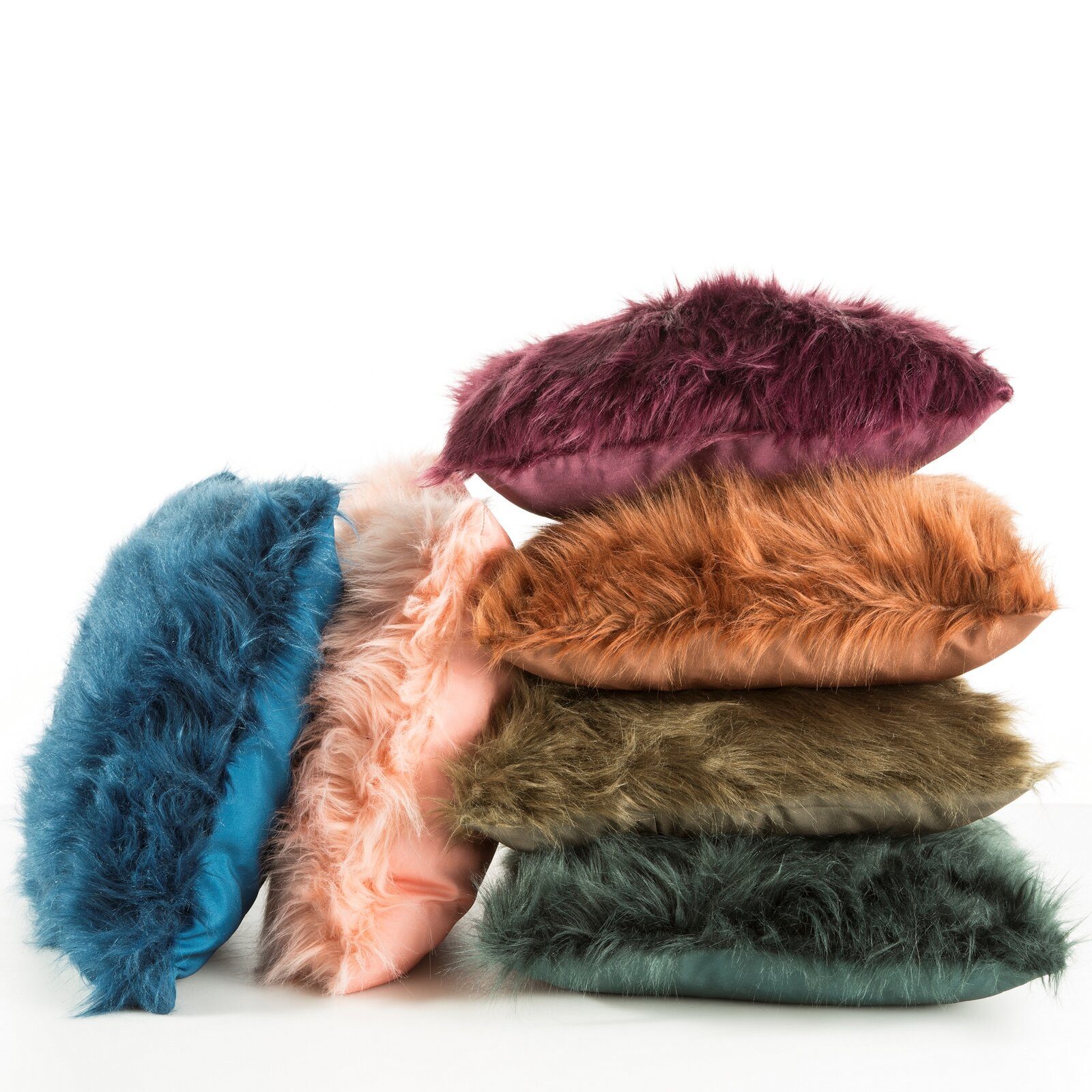 Eurofirany Kissenbezug Flauschige Kissenbezüge Kunstfell Kunsthaare, Sofaki günstig online kaufen