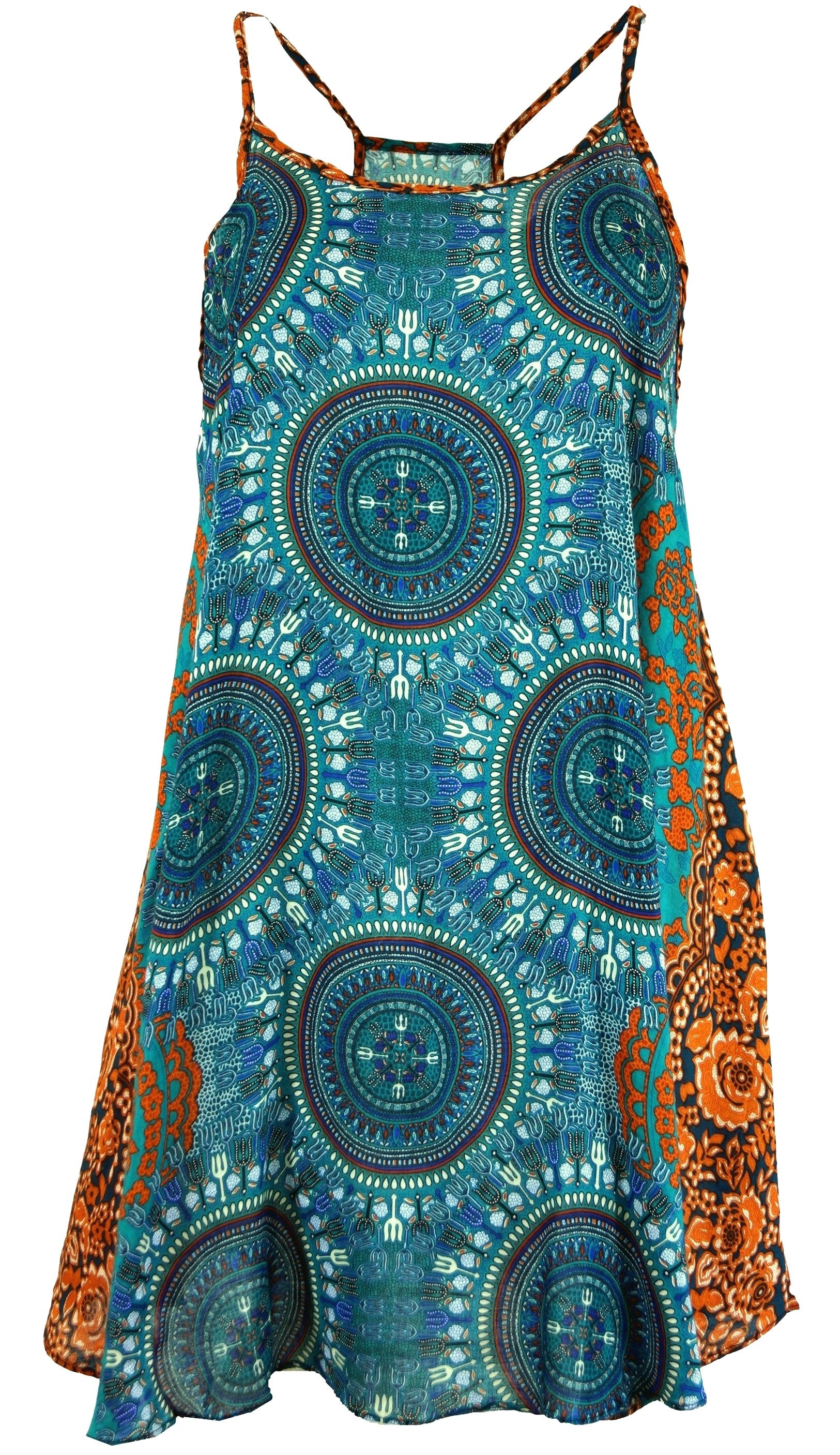 Guru-Shop Midikleid Boho Dashiki Minikleid, Trägerkleid,.. günstig online kaufen