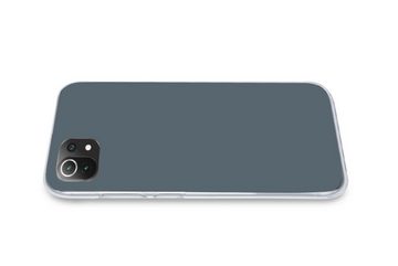 MuchoWow Handyhülle Farben - Blau - Innen, Phone Case, Handyhülle Xiaomi Mi 11 Lite, Silikon, Schutzhülle