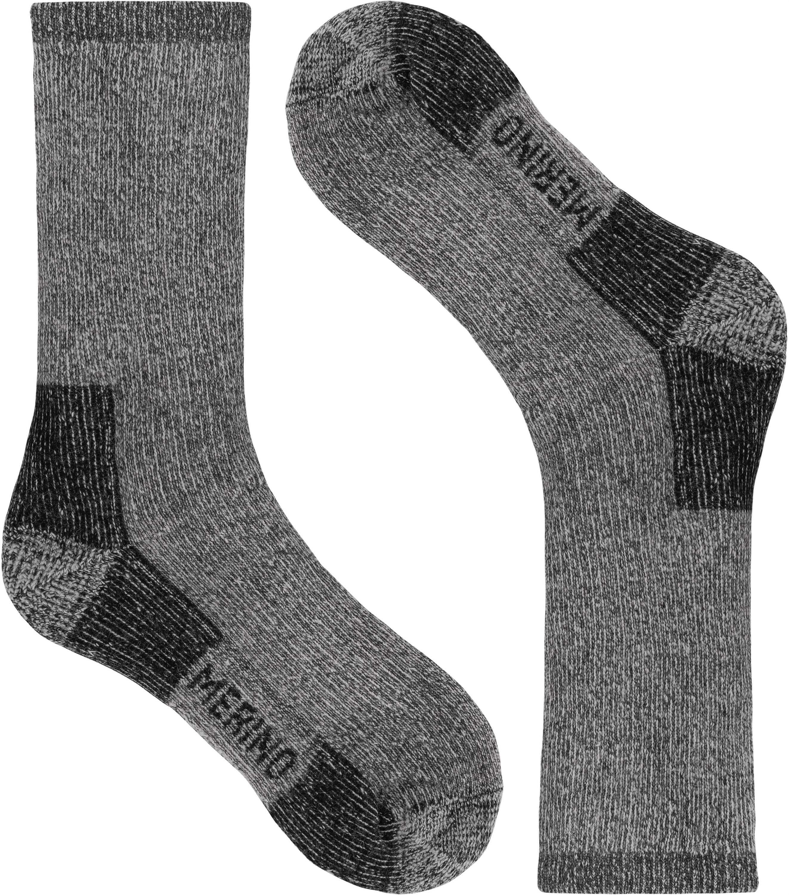 normani Thermosocken 2 Paar 100% Merino Wandersocken (Set, 1-Paar, 2 Paar) Wandersocken Premium Merino Wolle