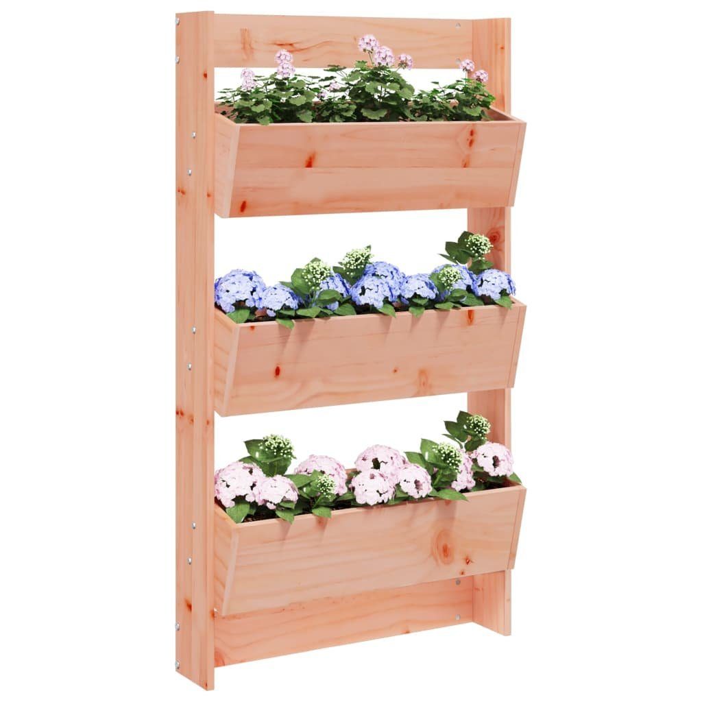 vidaXL Blumentopf Wand-Pflanzkübel 3 Fächer 60x18,5x110 cm Massivholz Douglasie (1 St)