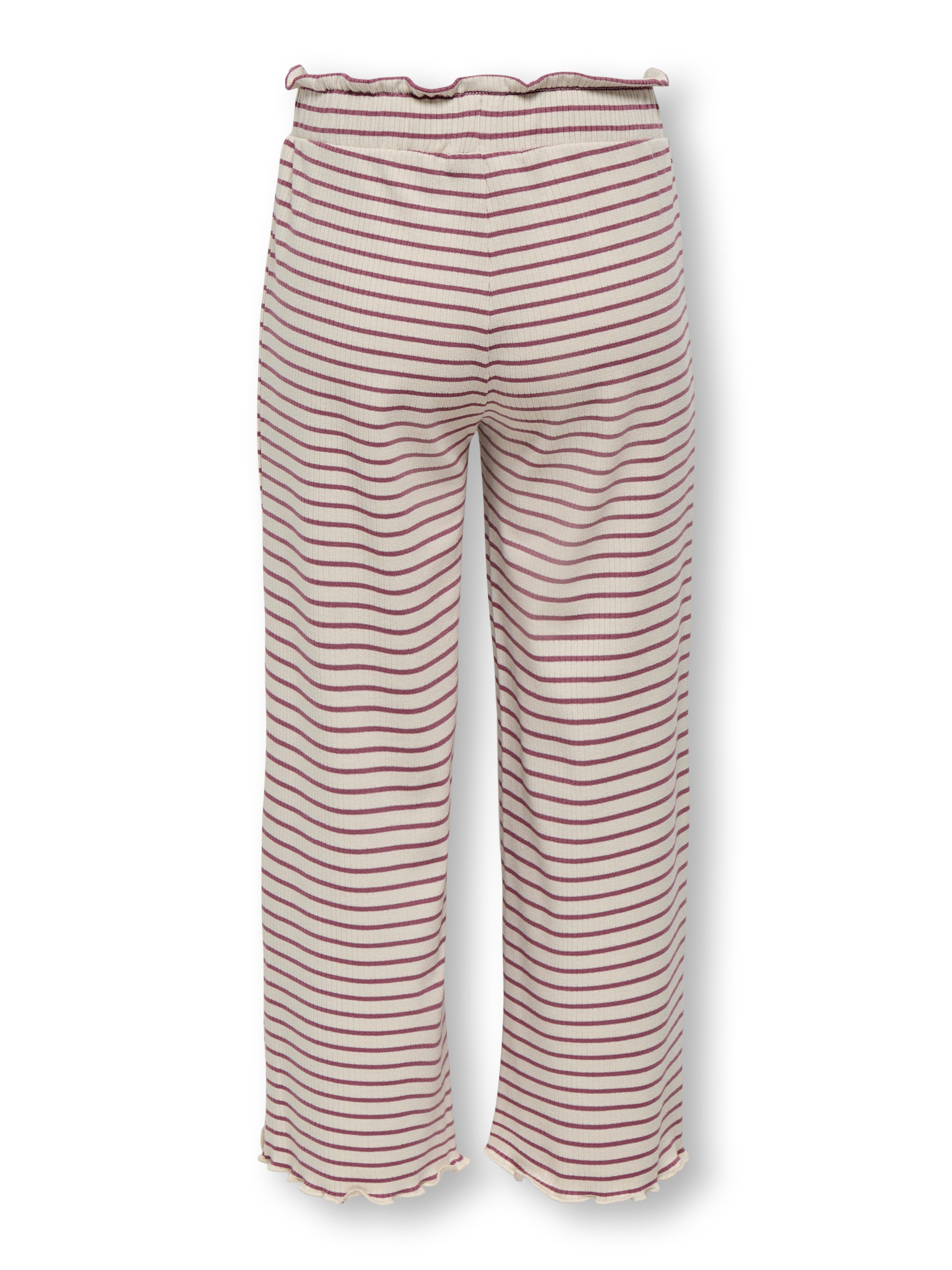 KIDS ONLY Jerseyhose KMGMAUDE LIFE STRIPE WIDE PANT JRS NOOS