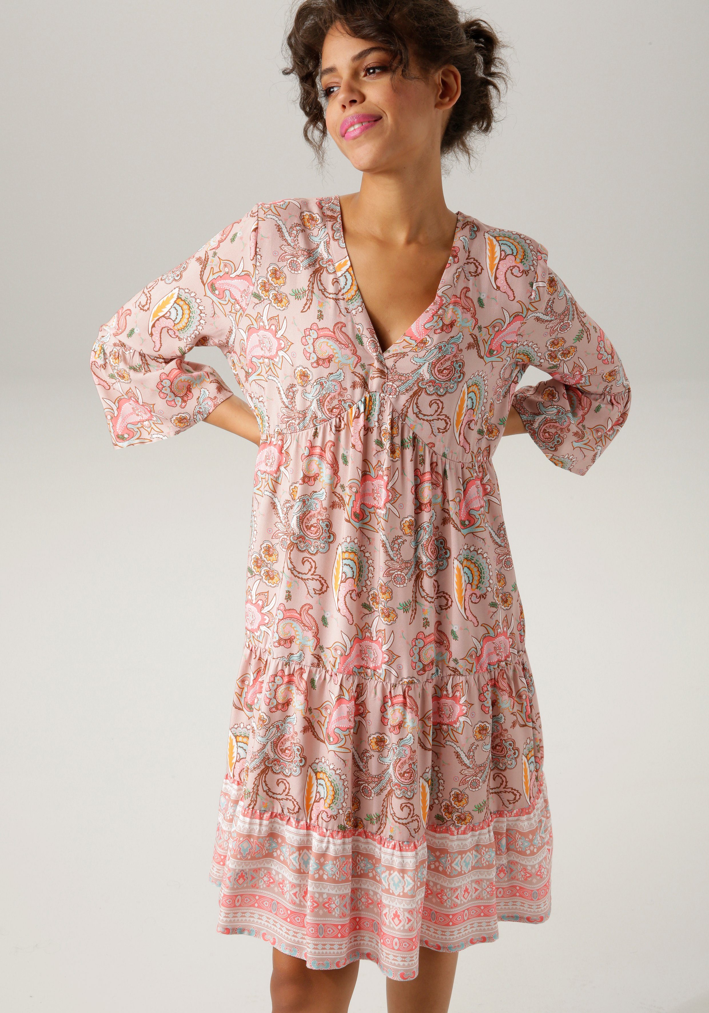 Aniston CASUAL Tunikakleid mit fantasievollem Druck günstig online kaufen