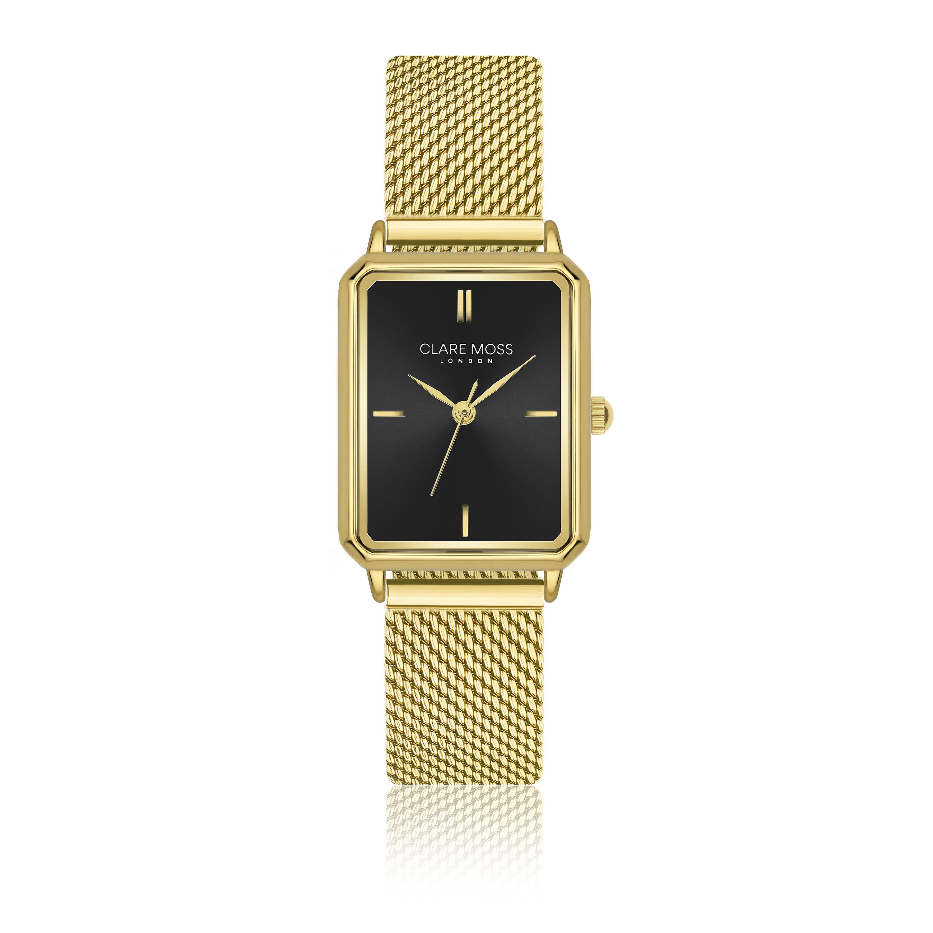 CLARE MOSS Quarzuhr CMD9-B034G Carlie Gold Mesh