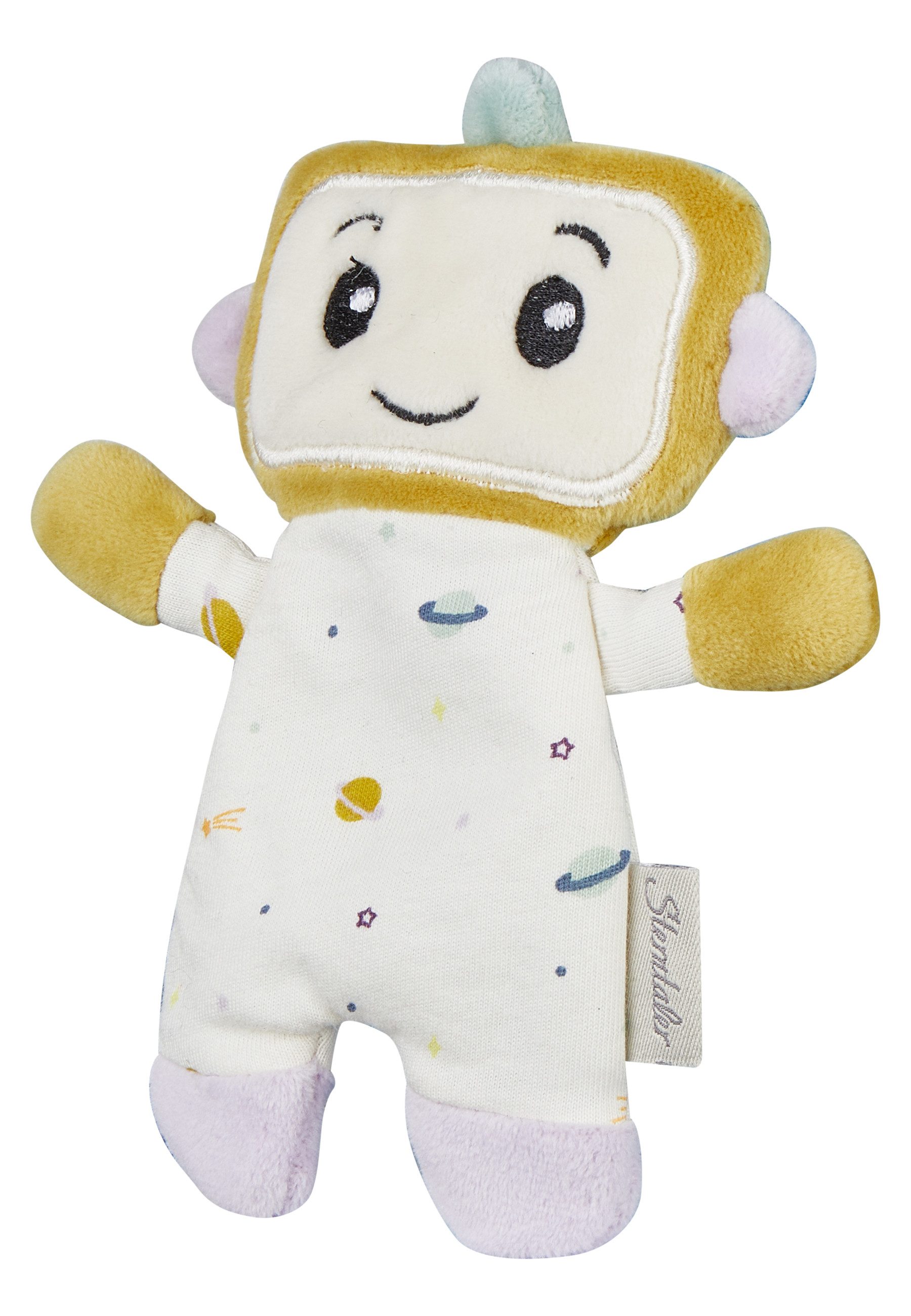 Sterntaler® Greifling Knistertier ROBOTER Robbie (0-tlg), aus Jersey, leicht wattiert, mit Knisterpapier