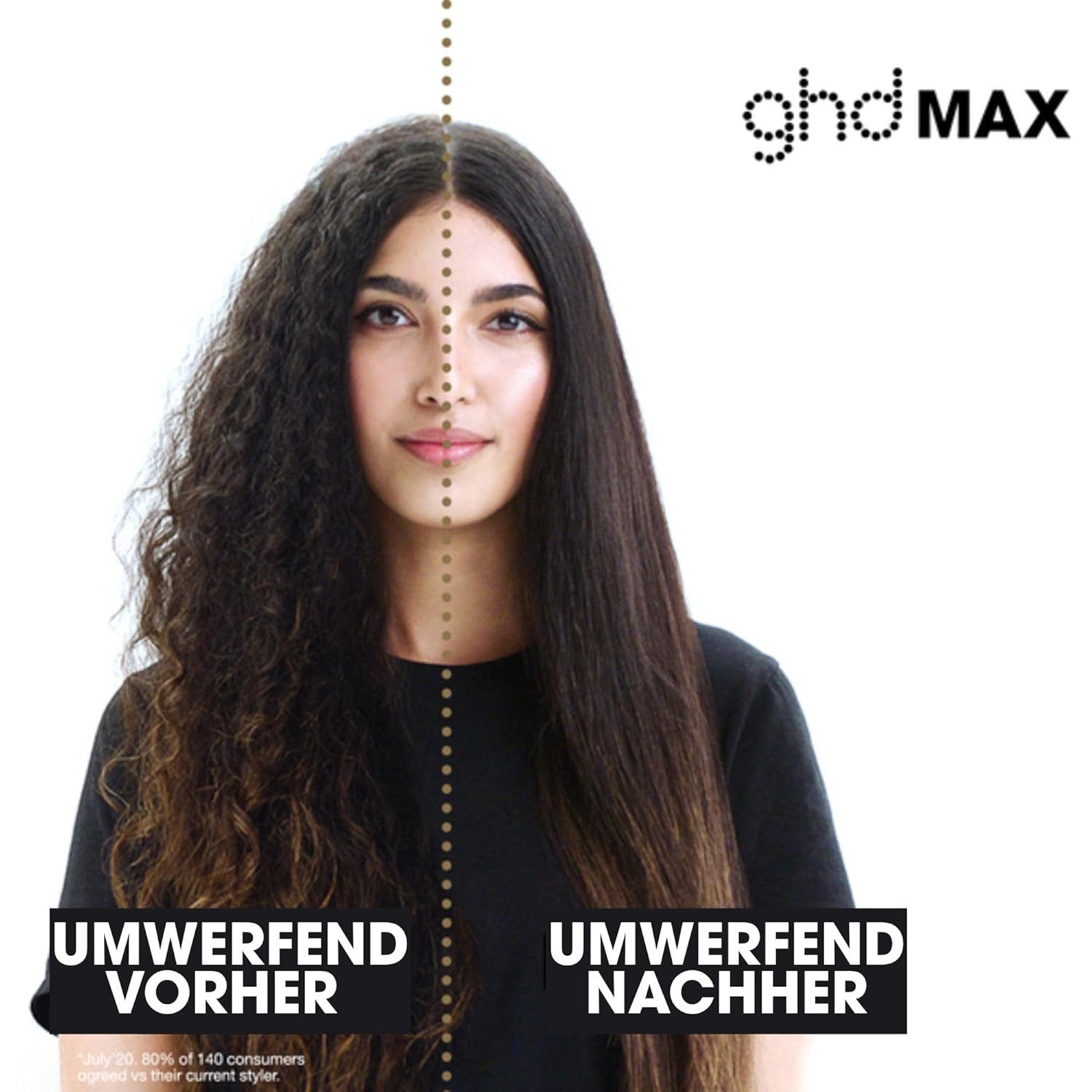 GHD Glätteisen Max breites Glätteisen & Styler, schneller Styling, mehr Glanz, weniger Frizz schwarz