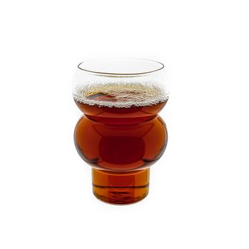 Mulex Cocktailglas Bubble Cocktail- 500ml - Heißgetränk, Borosilikatglas, Eiskaffeeglas