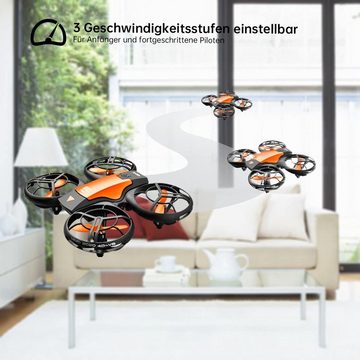 4DRC Mini-Drohne für Kinder, FPV 2,4 G WLAN, verbesserter Propellerschutz Spielzeug-Drohne (720p, 3D-Flip, Kampfmodus, Induktion der Schwerkraft, Höhenhaltung)