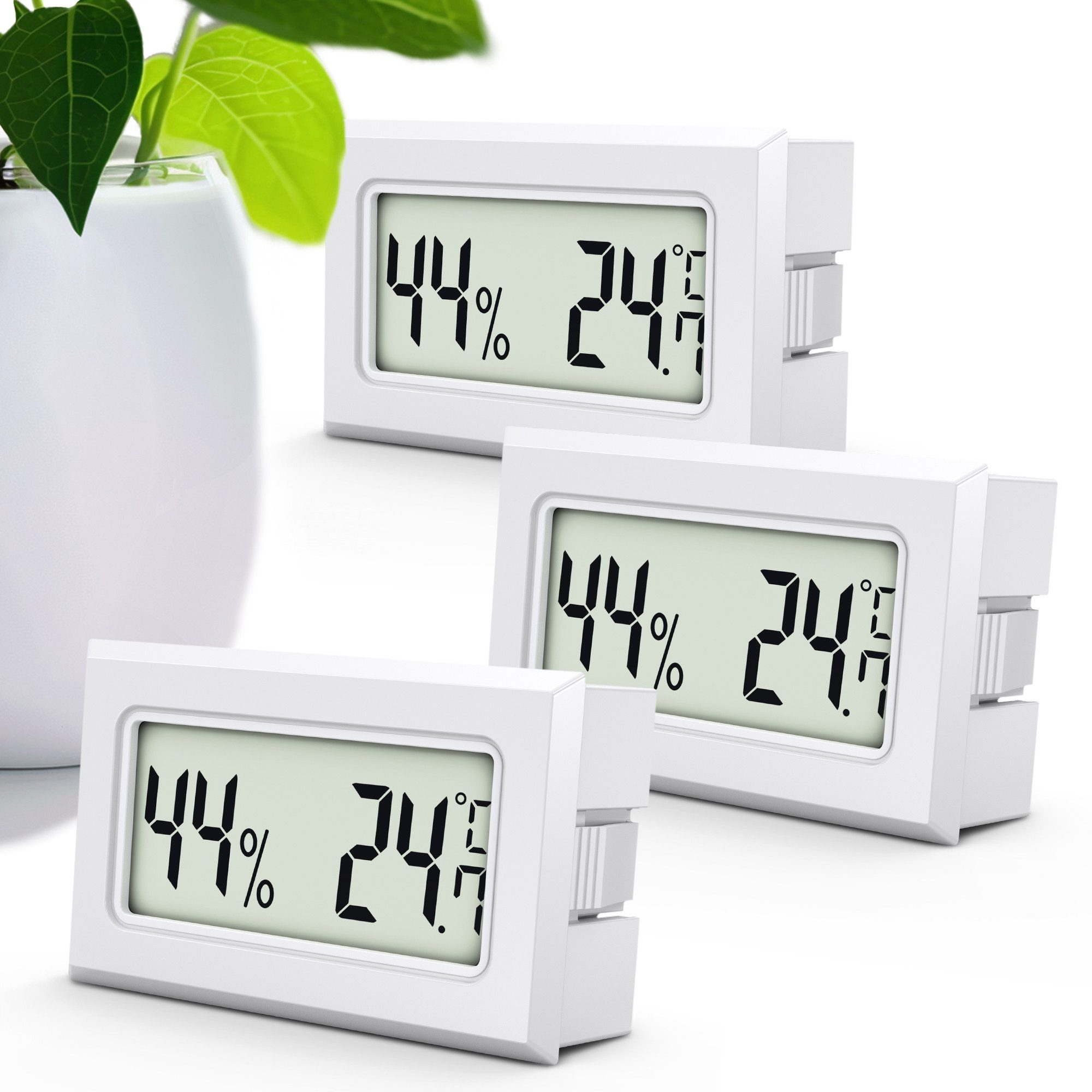 MAVORI Raumthermometer und Hygrometer innen mit sehr präzisen Messwerten, 3-tlg., Hygrometer mit Thermometer digital