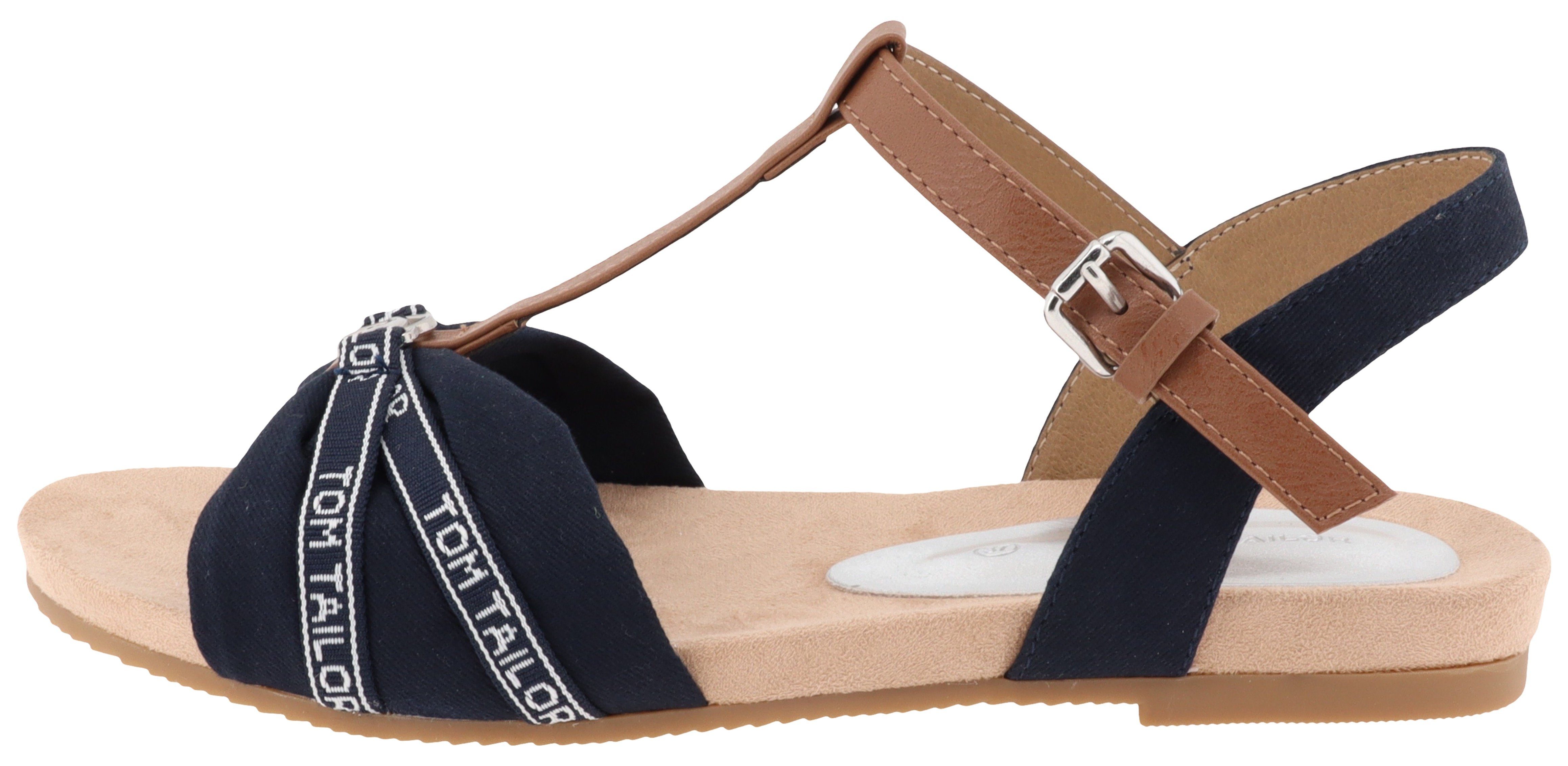 TOM TAILOR Sandalette, Sommerschuh, Sandale, Blockabsatz, mit verstellbarer Schnalle