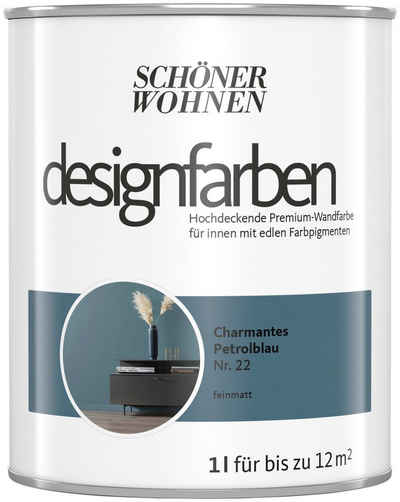 SCHÖNER WOHNEN FARBE Wand- und Deckenfarbe designfarben Sonderedition, hochdeckende Premium-Wandfarbe mit Spritzfrei-Formel