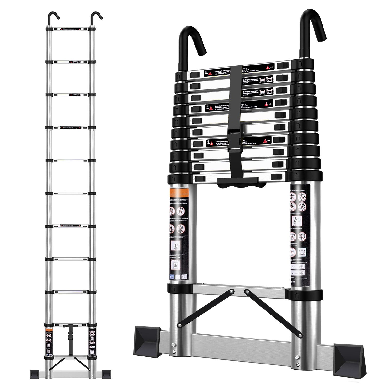 Bundviel Bockleiter Mehrzweckleiter Teleskopleiter Klappleiter Stehleiter Leiter 150 kg