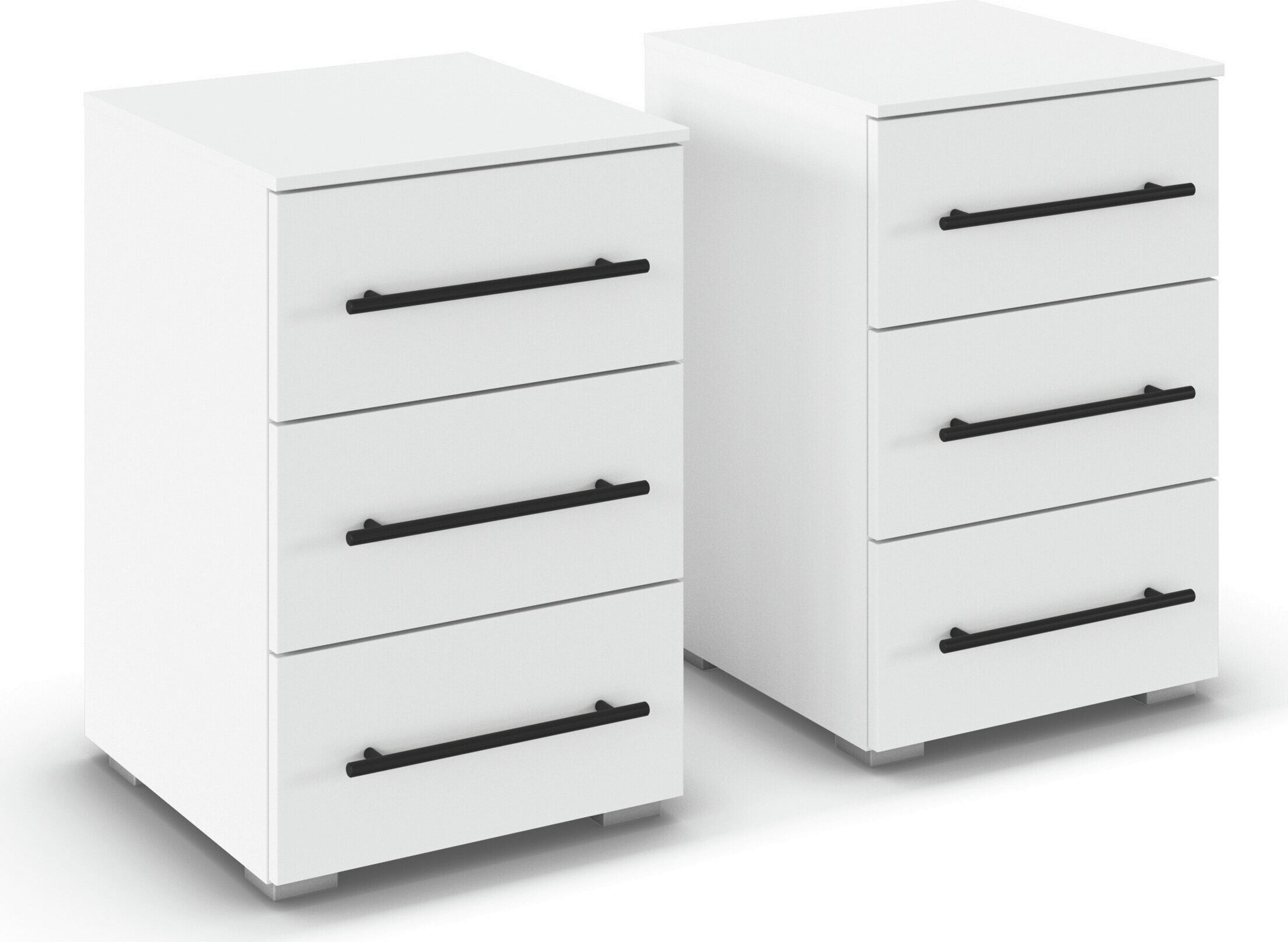 Nachtkommode Nachttisch Nachtkonsole Nachtschrank RONDO 2er-Set
