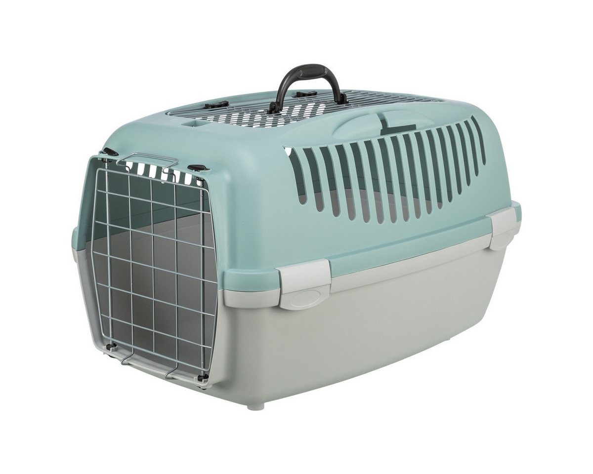 Thumbnail - TRIXIE Tiertransportbox Transportbox Capri 3 Open Top hellgrau/salbei für Katzen