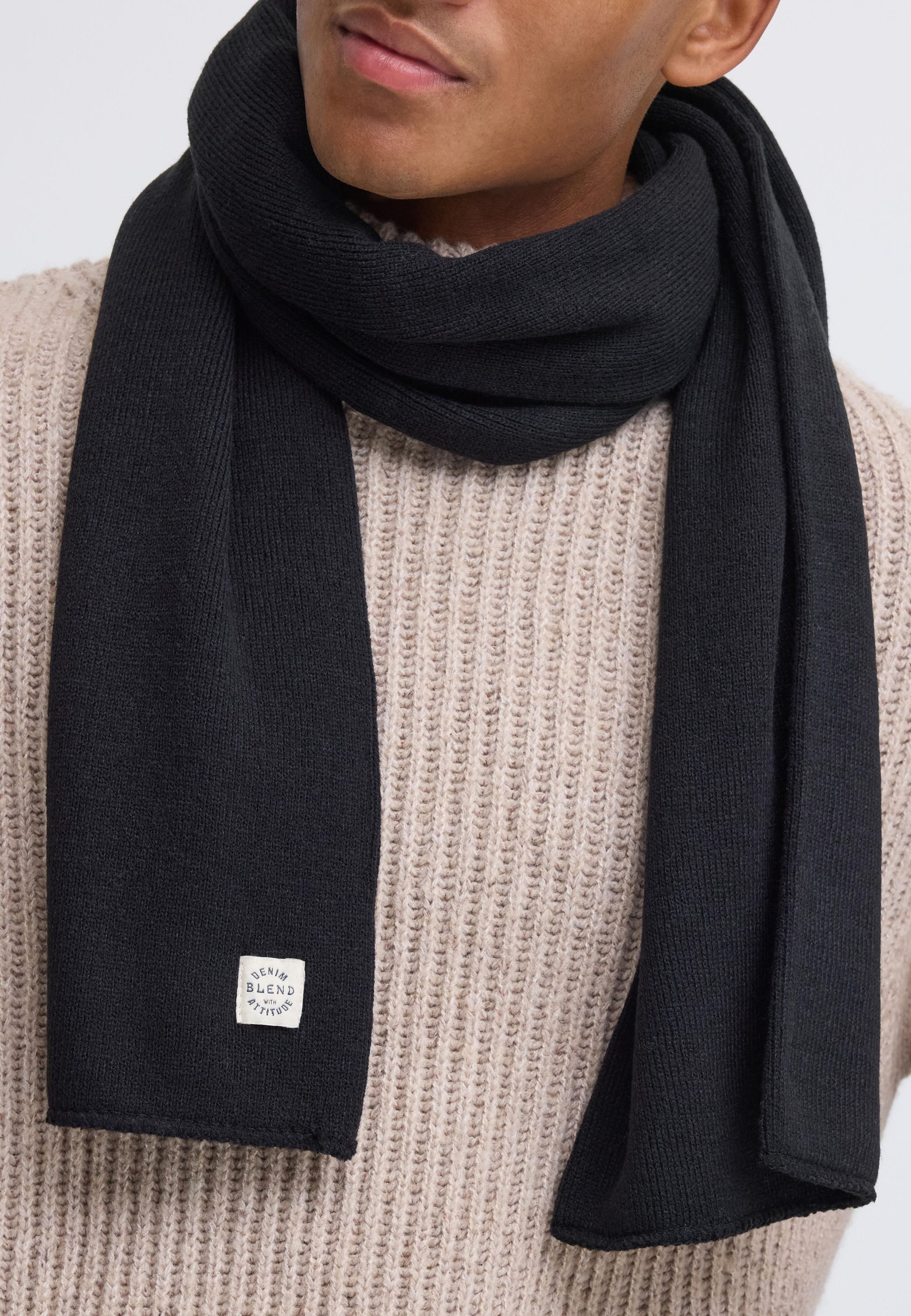 Blend Strickschal BHScar, Schal mit Logobadge