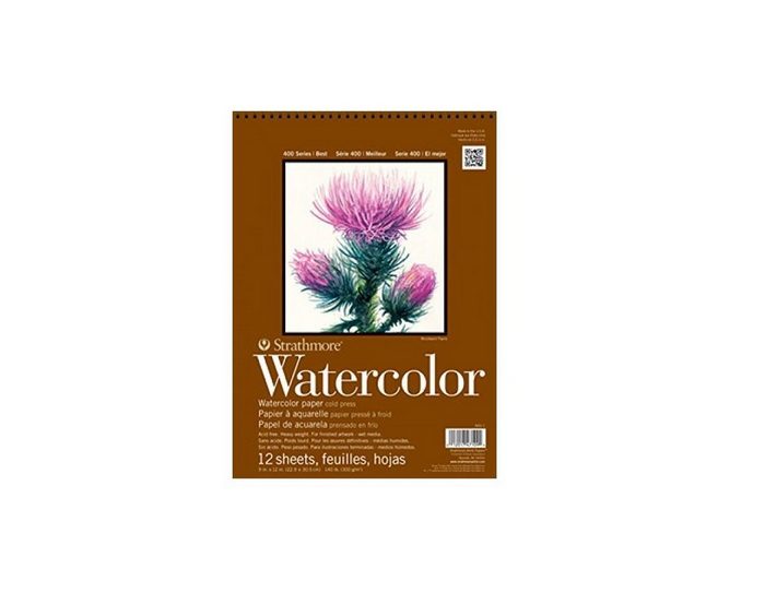 Strathmore Artist Papers™ Aquarellpapier 400 Series Watercolor Spiralblock 22 9 x 30 5 cm 300 g/m² 12 Blatt