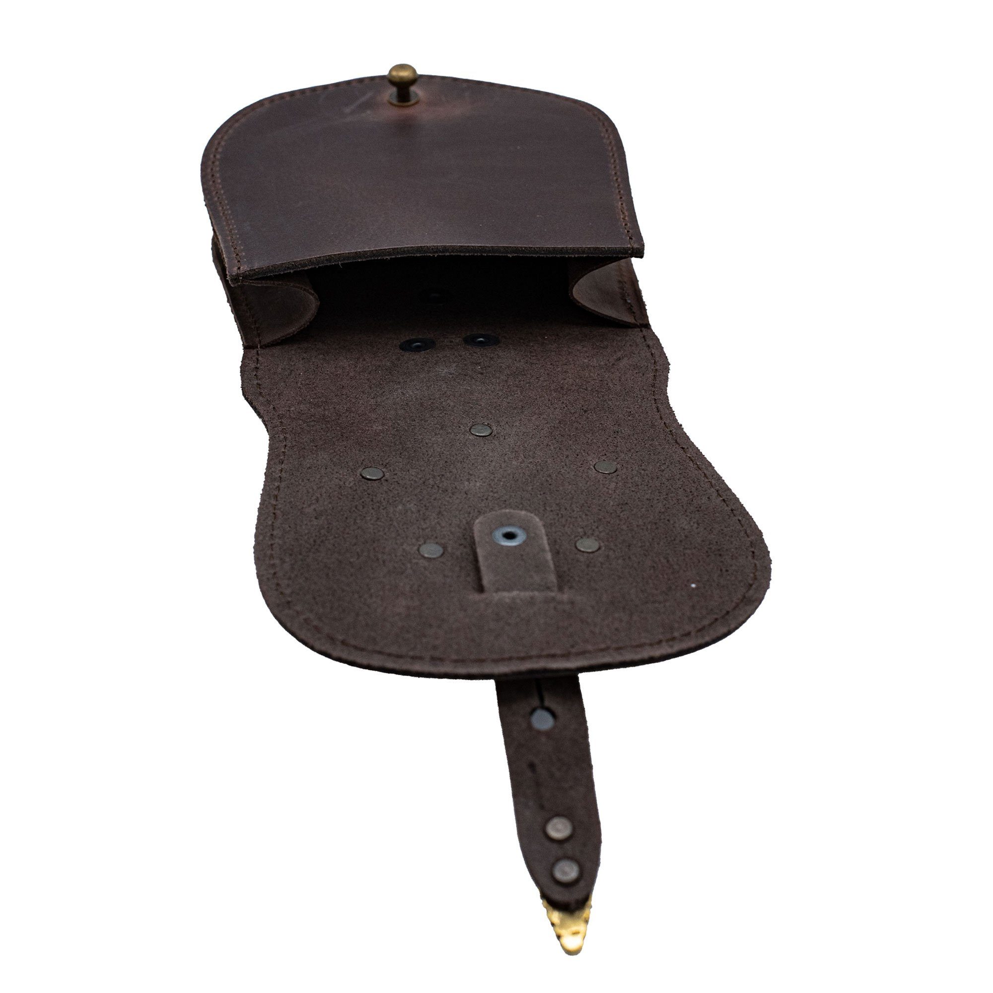 Vehi Mercatus Ritter-Kostüm Tarsoly Tasche Braun Turul