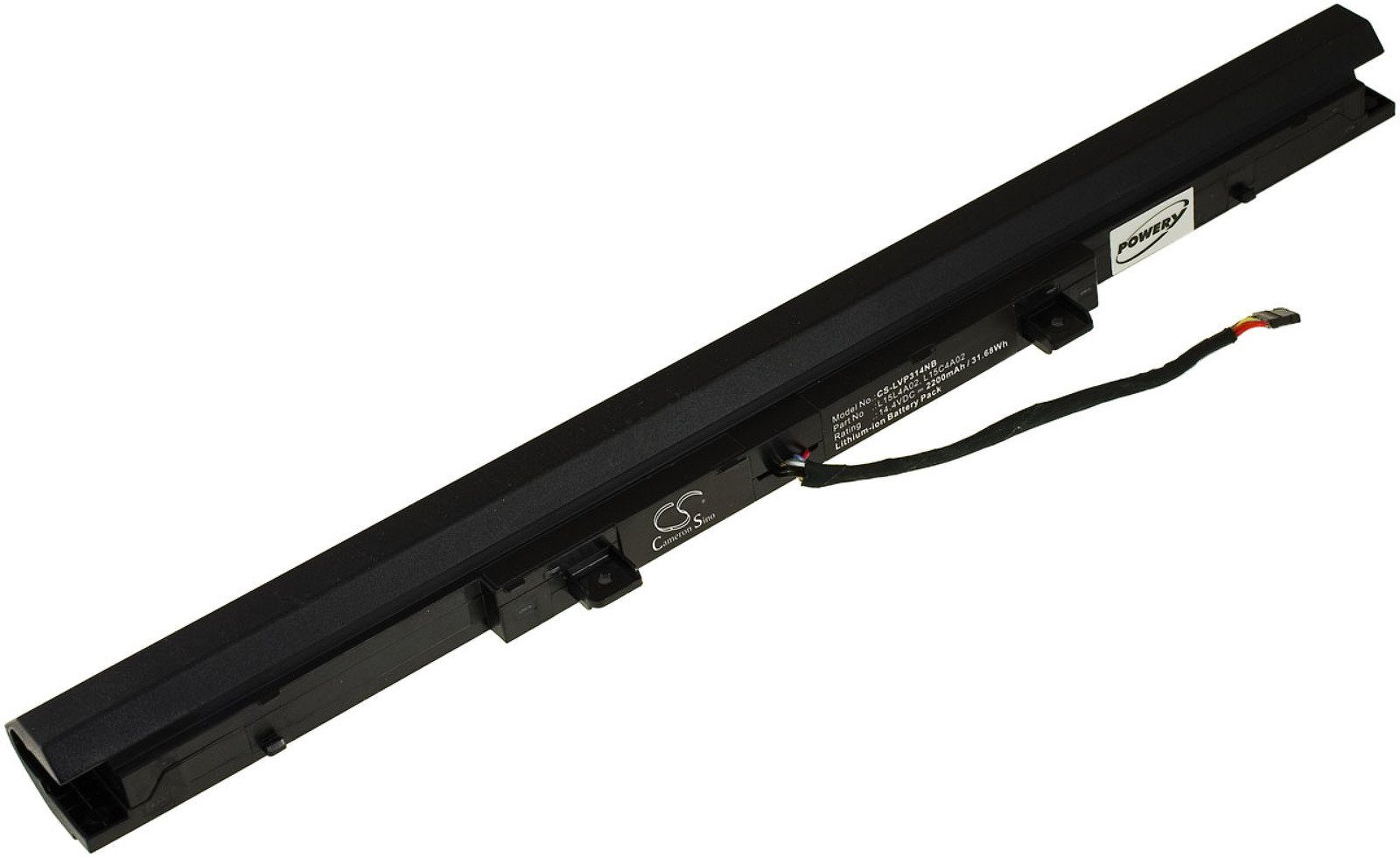 Powery Akku für Lenovo Typ L15L4A02 Laptop-Akku 2600 mAh (14.4 V)