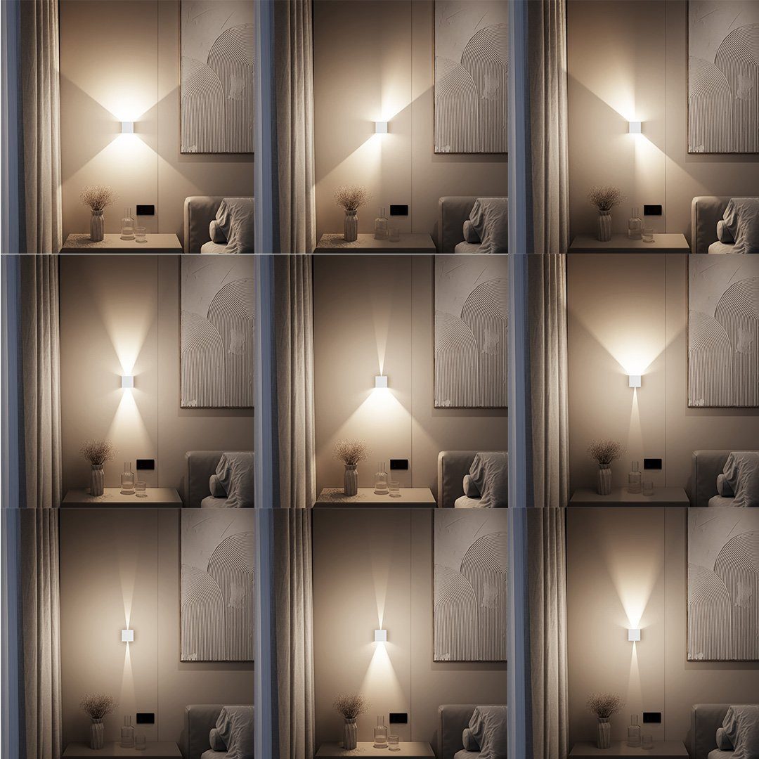 Neona LED Wandleuchte XENA Weiß, LEd fest integriert, Warmweiß günstig online kaufen