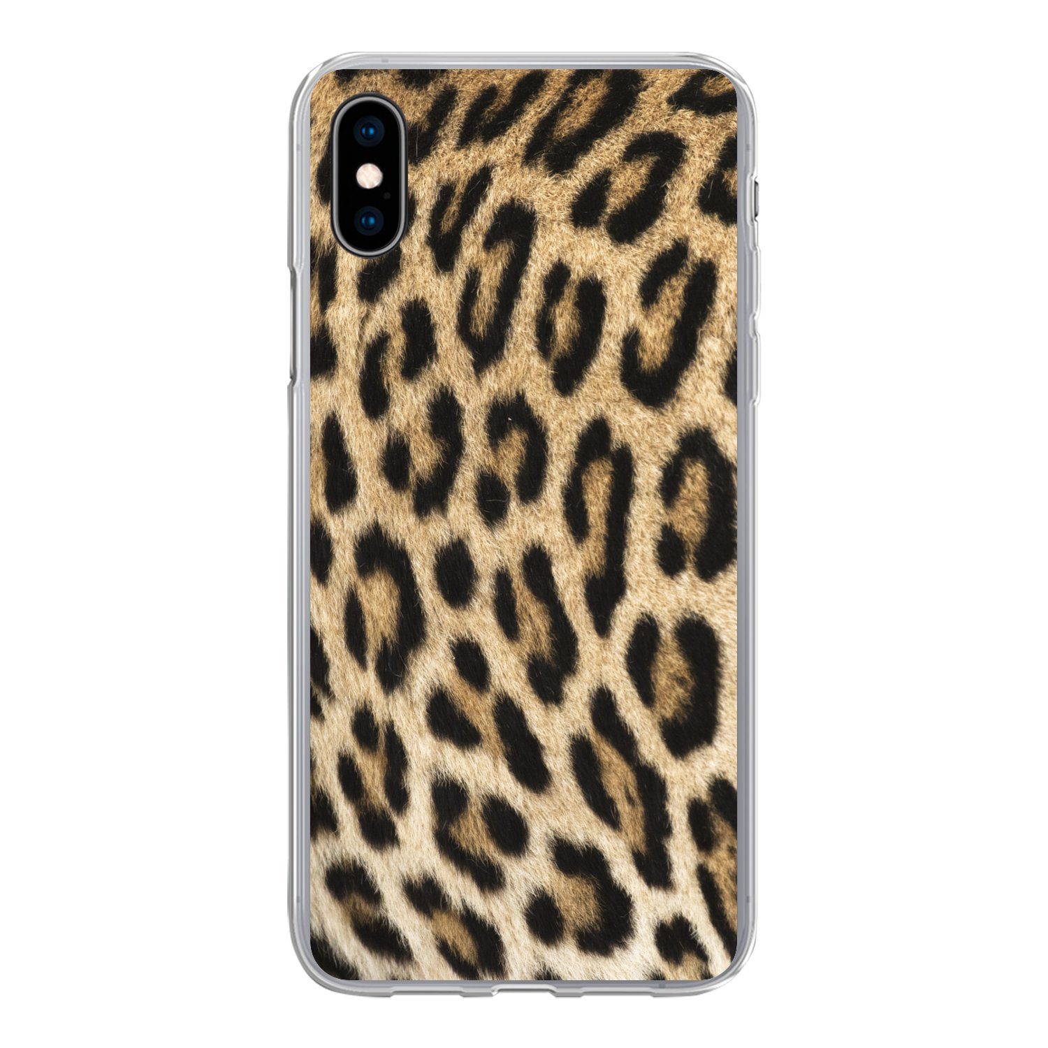 MuchoWow Handyhülle für Apple iPhone XS Panther-Schacht, Smartphone-Bumper, Print, Handy Schutzhülle Dünn
