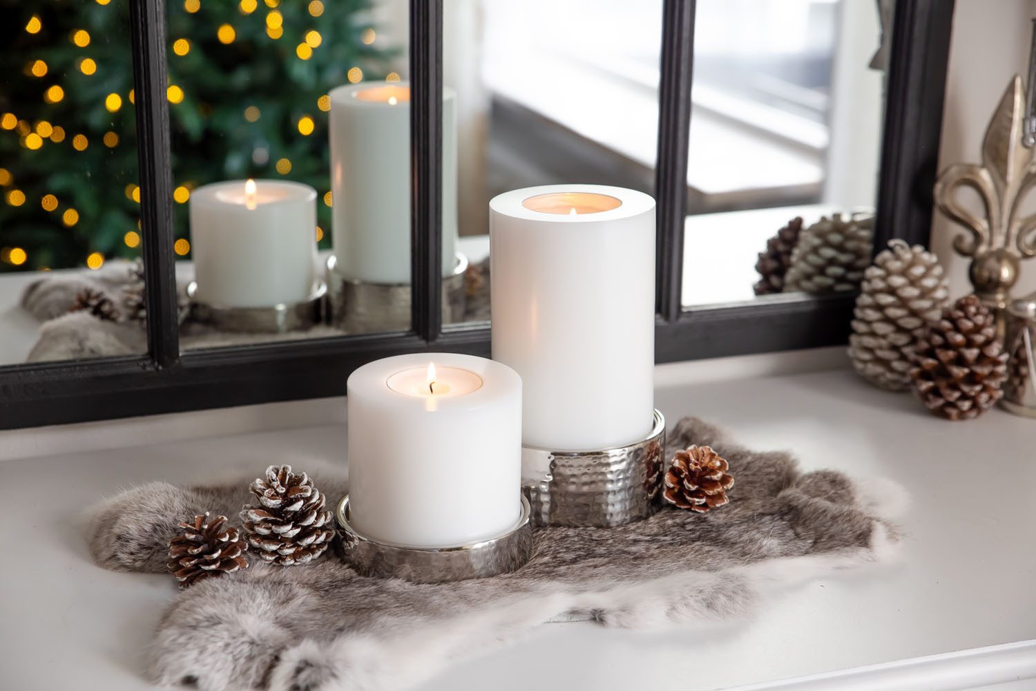 EDZARD Stumpenkerze Cornelius Ø 10 cm, (H 15 cm) Stumpenkerzen-Optik, Dauer günstig online kaufen