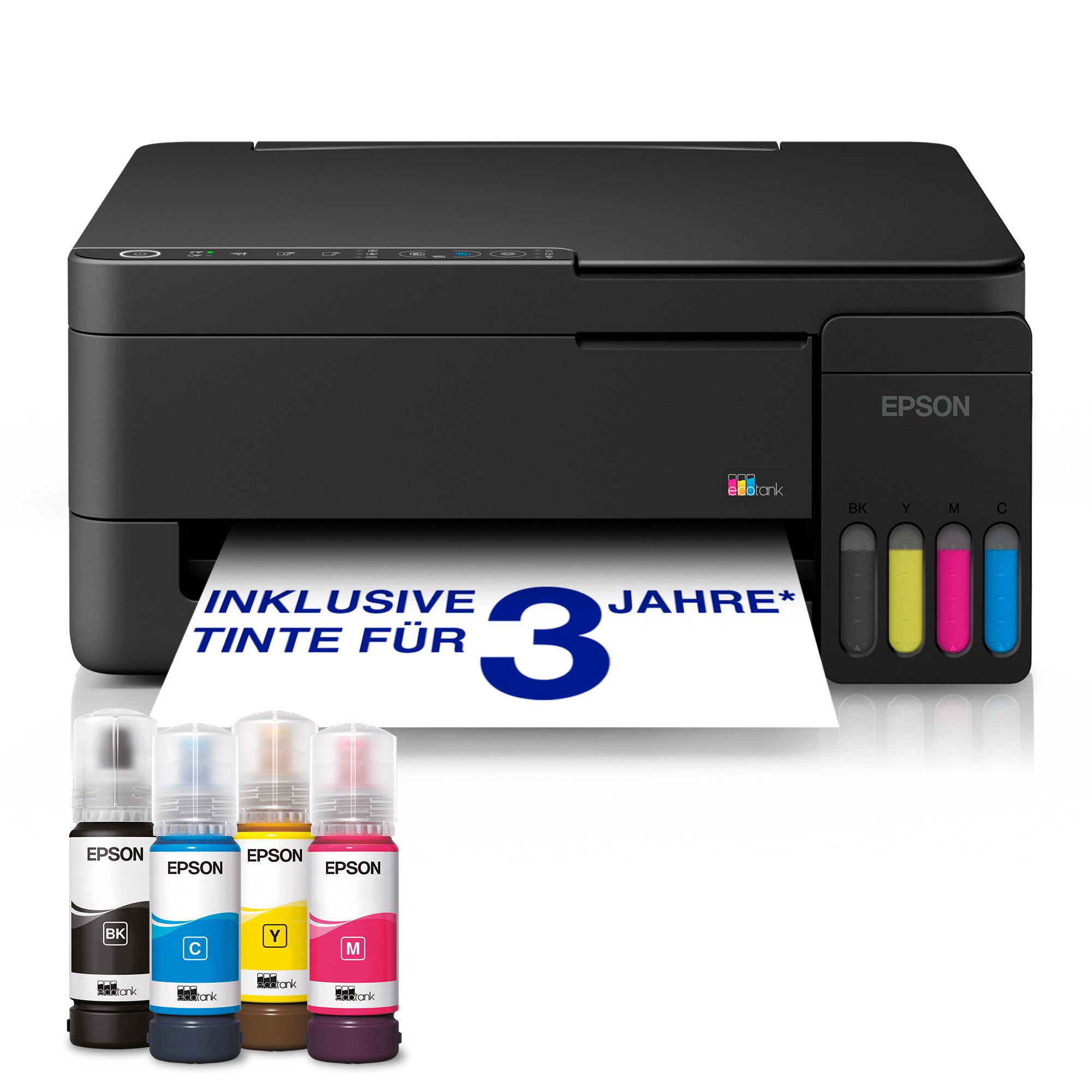 Epson EcoTank ET-2912 Multifunktionsdrucker, (WLAN (Wi-Fi), LAN (Ethernet), Wi-Fi Direct)
