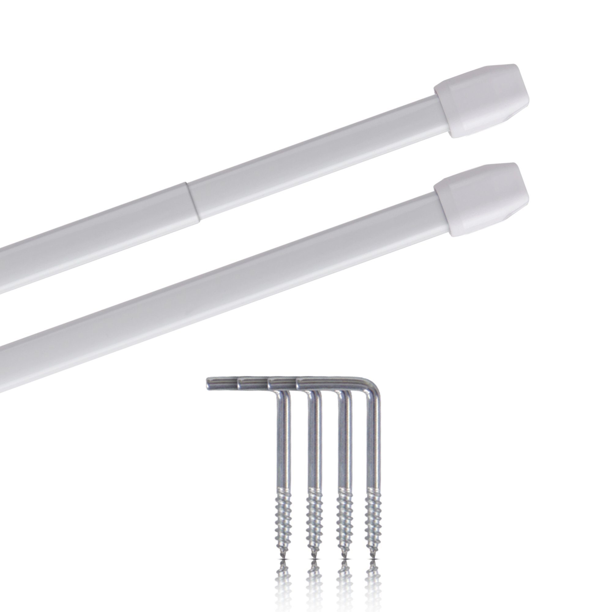 Bestlivings Vitragestange 2er-Pack, Ø 10 mm, 1-läufig, ausziehbar, mit Schr günstig online kaufen
