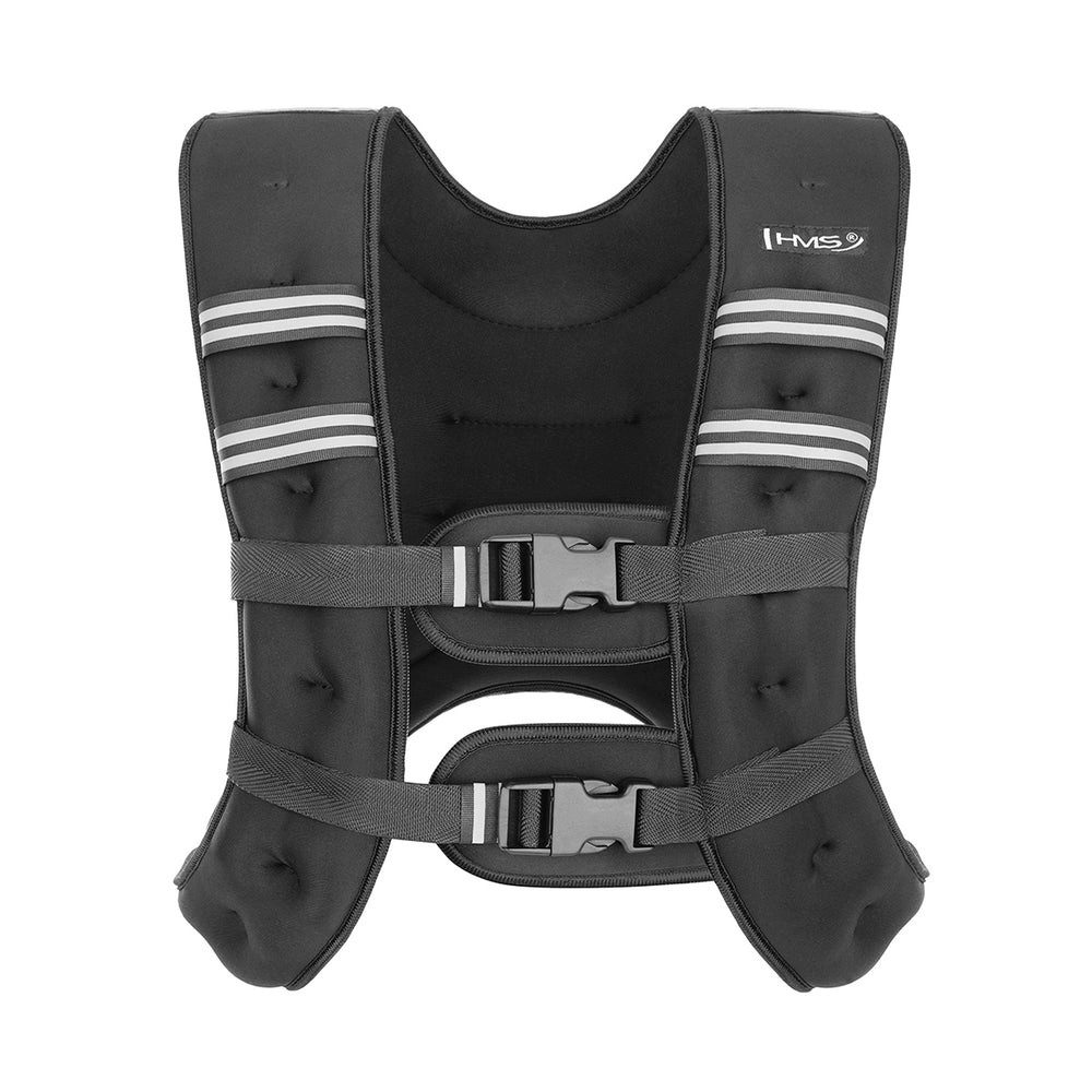 HMS Gewichtsweste Trainingsweste Gewichtsjacke Fitnessweste, (Spar-Set, 1-tlg., bis 116 cm verstellbar), verstellbar, reflektierende Streifen, robuste Nähte