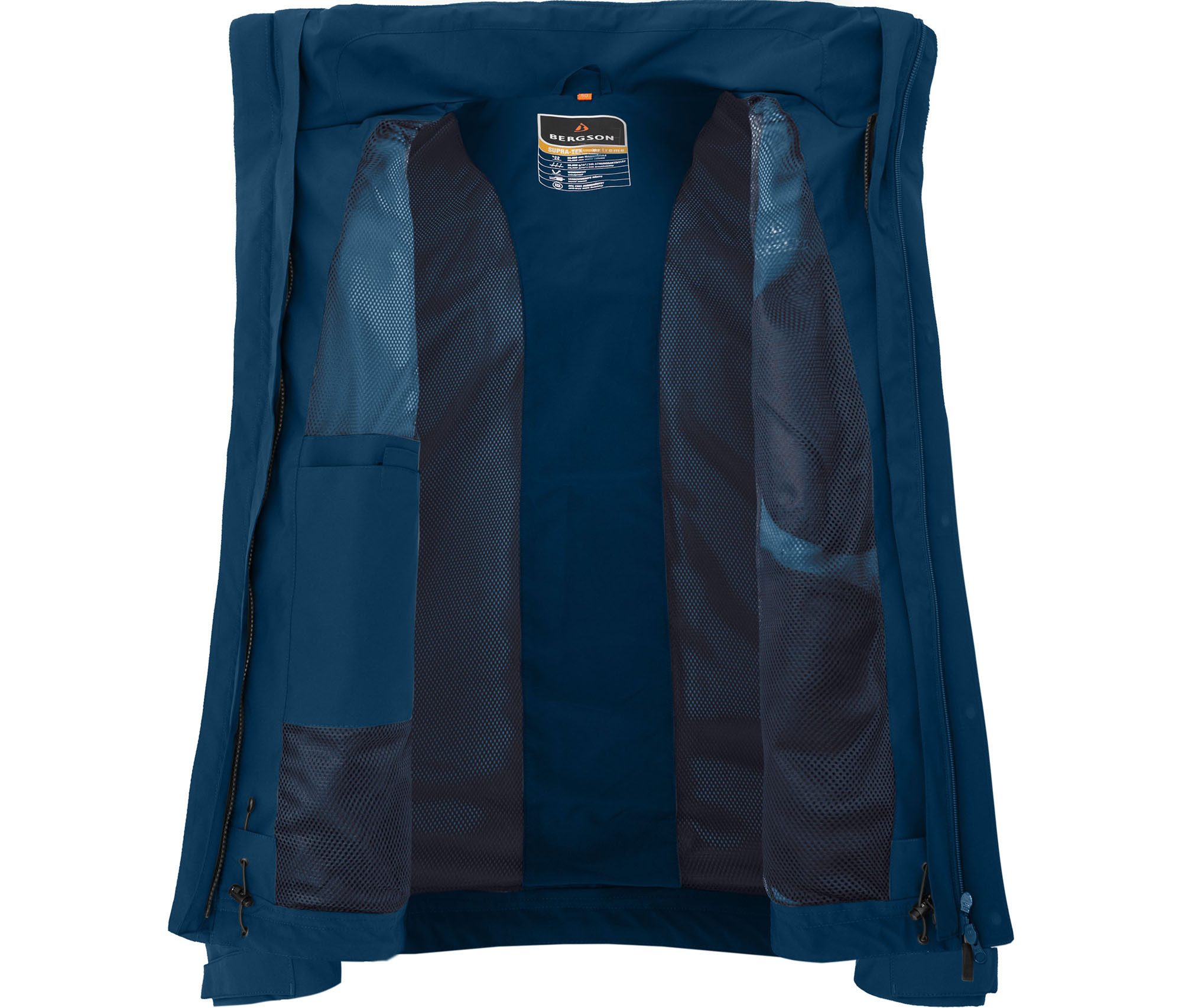 Bergson Regenjacke KAJAANI 3in1 Doppeljacke Herren Regenjacke, wasserdicht, mit Innen-Steppjacke, Normalgrößen, p