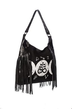 Banned Shopper Tempest Fringe Hobo, Gothic Lunar Mond Fransen Tasche