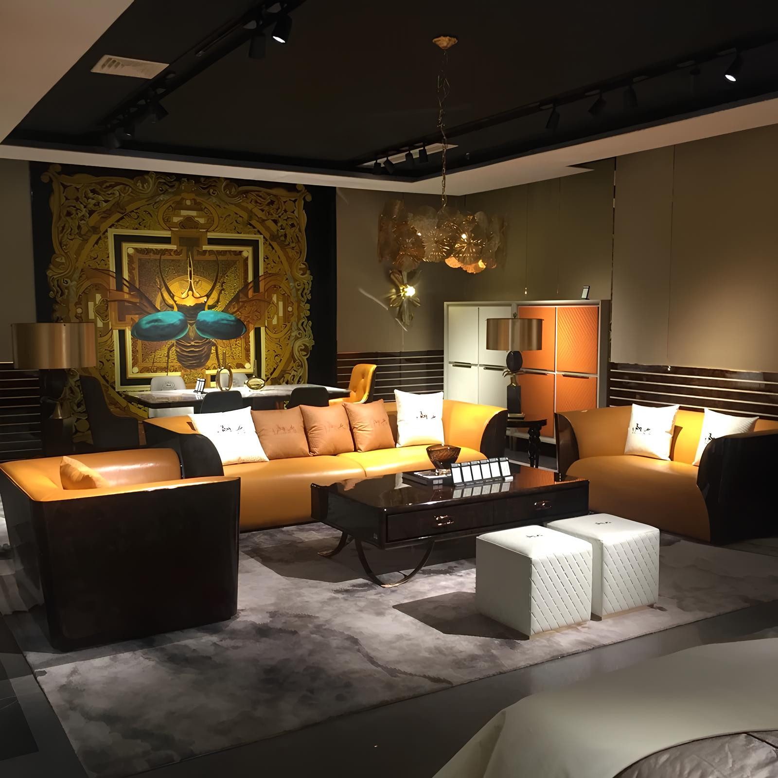 Polstergarnitur Neues 3+2-teiliges Set mit klassischem Design für Sofa-Sitzpolster