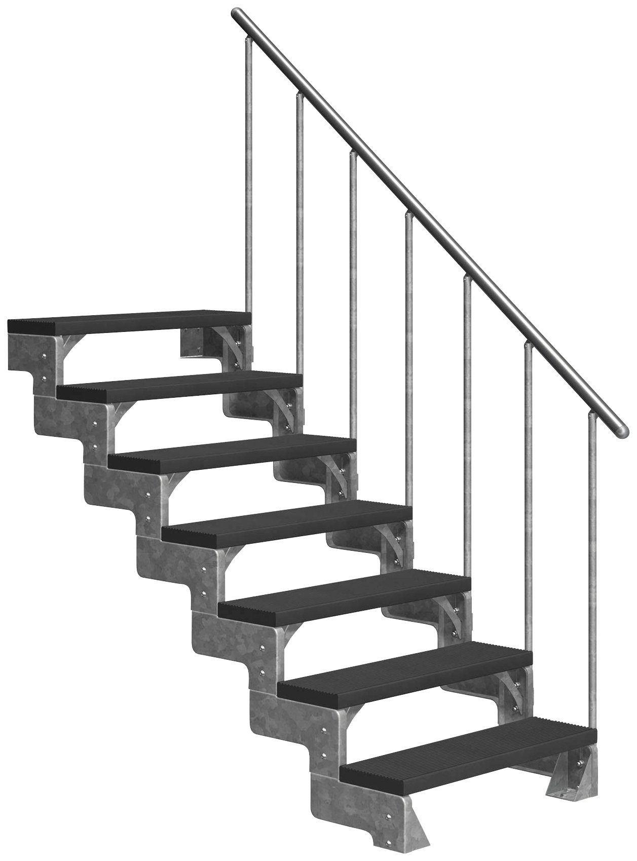 Dolle Stufen 100 Geschosshöhen offen, Gardentop, 154 cm, für TRIMAX®-Stufen bis Außentreppe cm