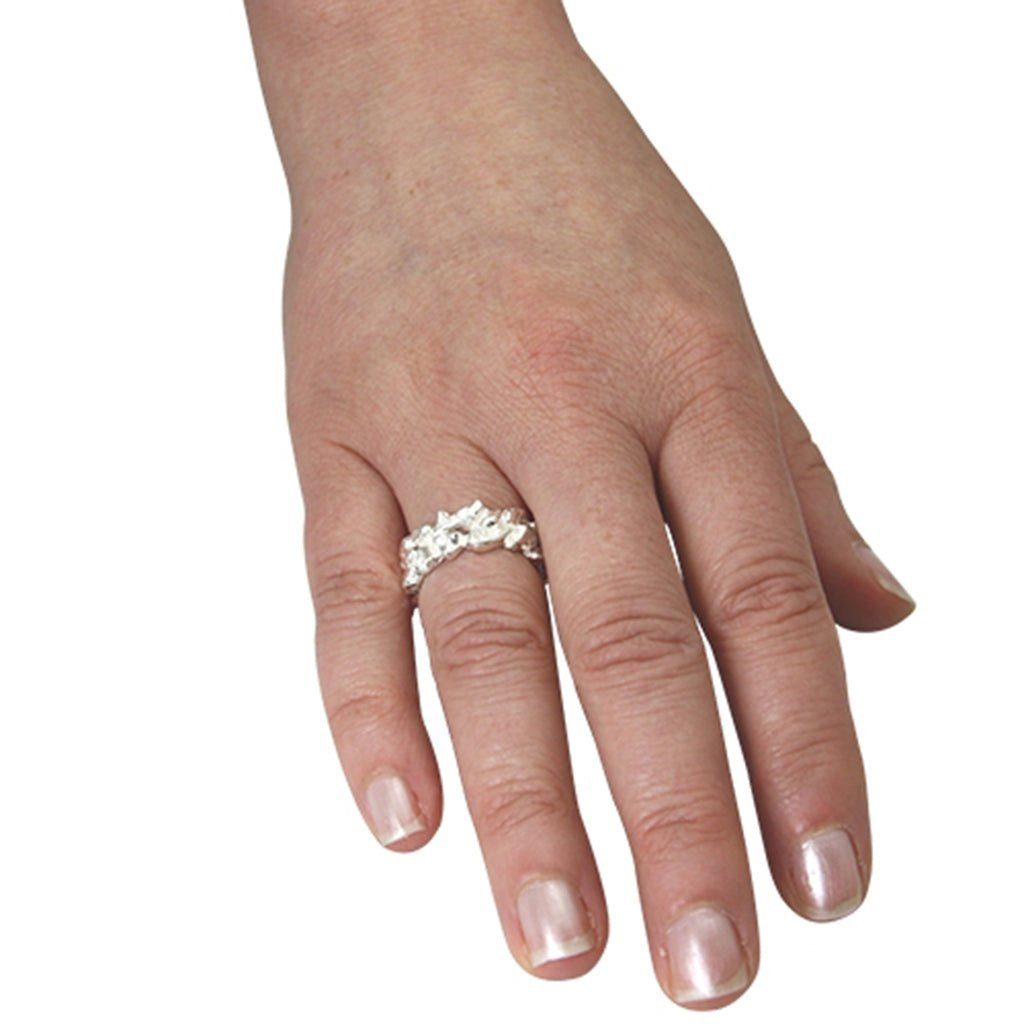 SKIELKA DESIGNSCHMUCK Silberring Silber Ring "Nugget" Deutschland mm Silber Goldschmiedearbeit 925), (Sterling 8 Hochwertige aus