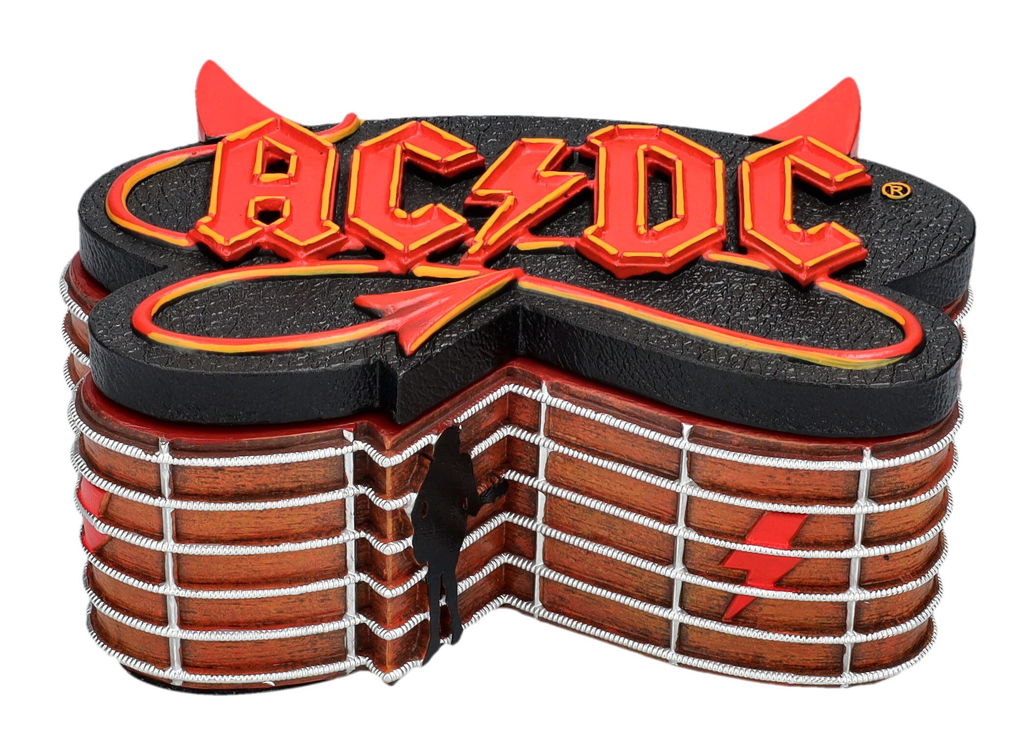 Figuren Shop GmbH Dekoobjekt Schatulle AC/DC - Gitarre - Merchandise Aufbewahrung Dekoration Deko
