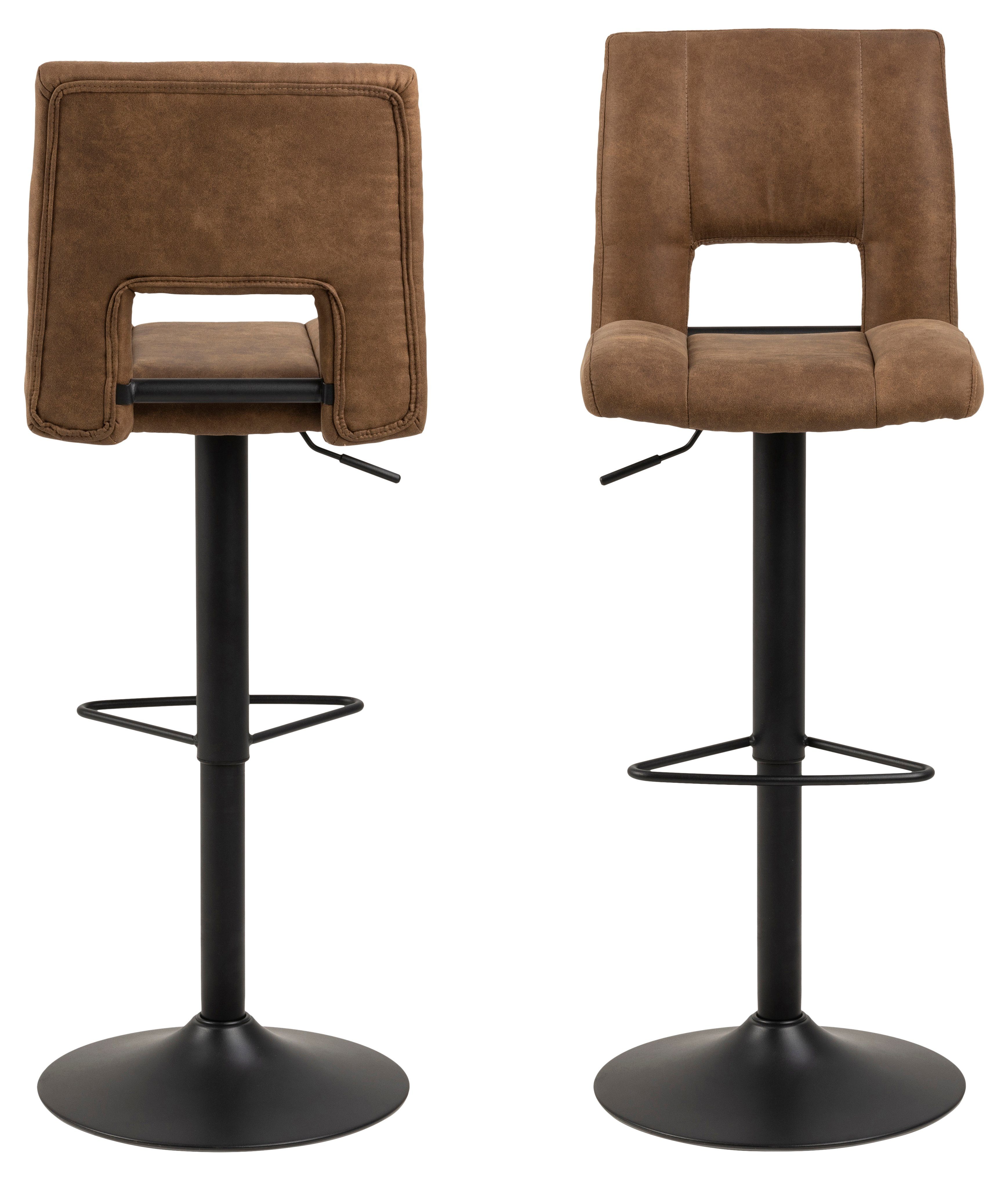 ebuy24 Barhocker 2er Set Syra Barhocker braun. (2 St)