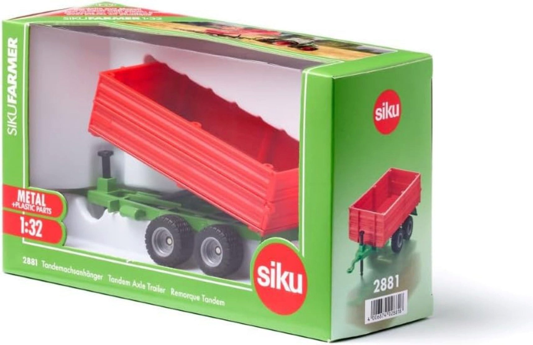 Siku Spielzeug-Auto Tandemachsanhänger 1:32 - SIKU FARMER Anhänger für Trak günstig online kaufen