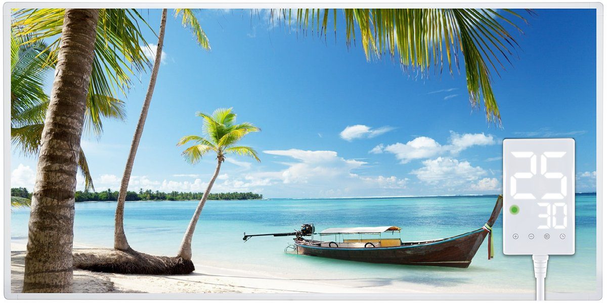 Heidenfeld Infrarotheizung HF-HP105 Strand 3 Elektroheizung mit Thermostat, günstig online kaufen