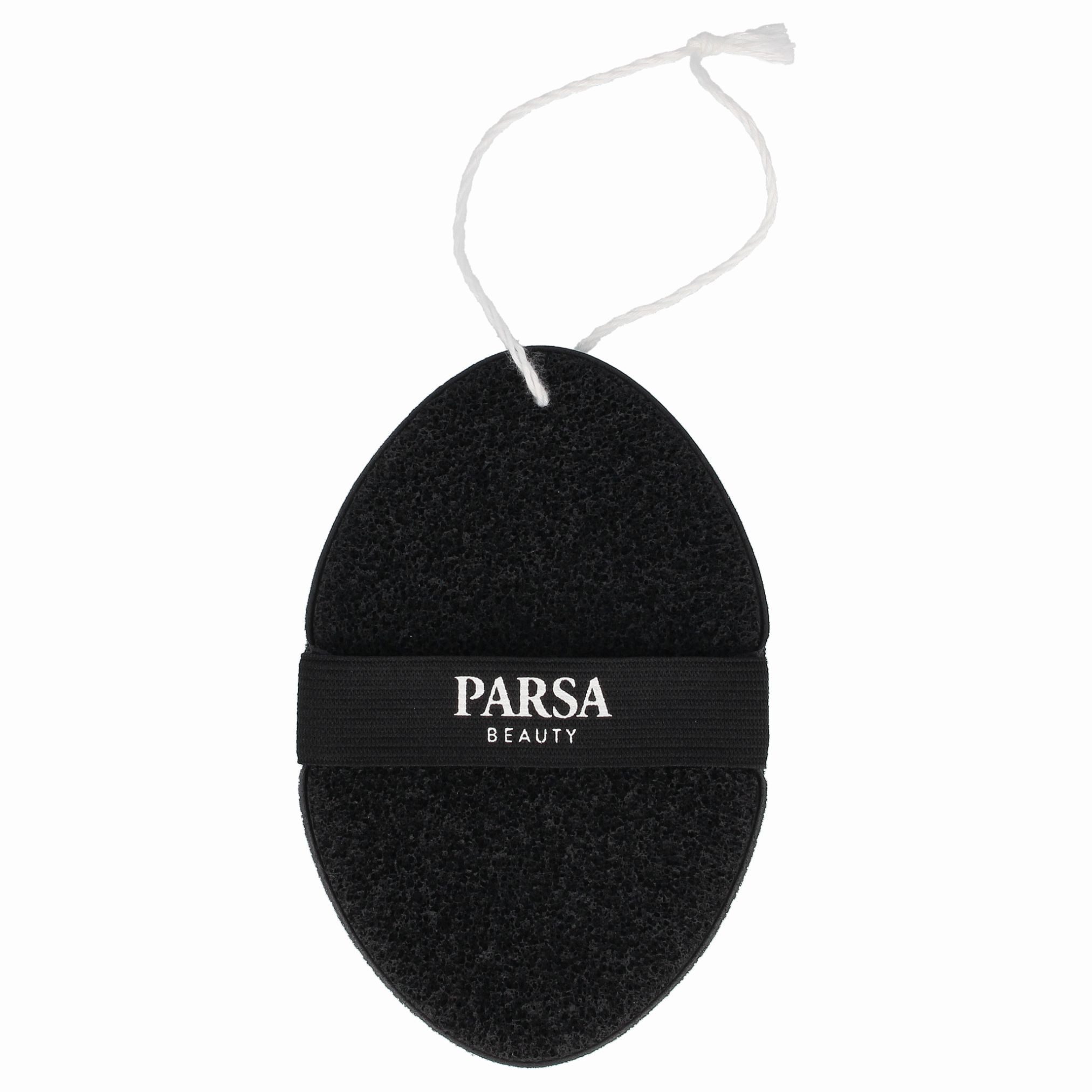 PARSA Beauty Gesichtsbürstenaufsatz Wellness Schwamm Schwarz, sanfter Dusch- & Badeschwamm