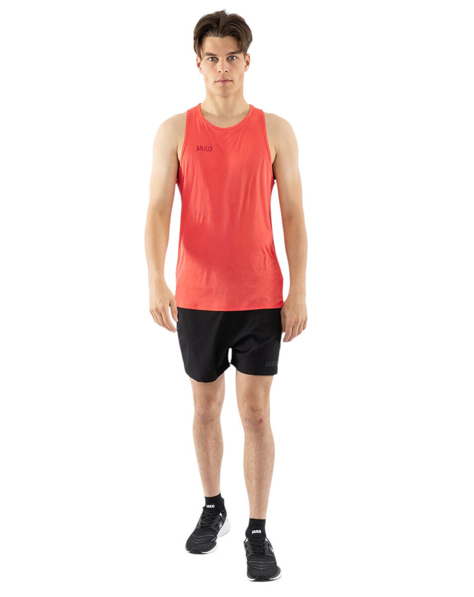 Jako Tanktop Light Flow (ärmellos) coralrot Herren