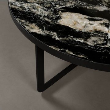 MAGNA Atelier Couchtisch OSAKA mit exklusivem Marmor, Wohnzimmertisch, rund, Coffee Table, 96x35cm