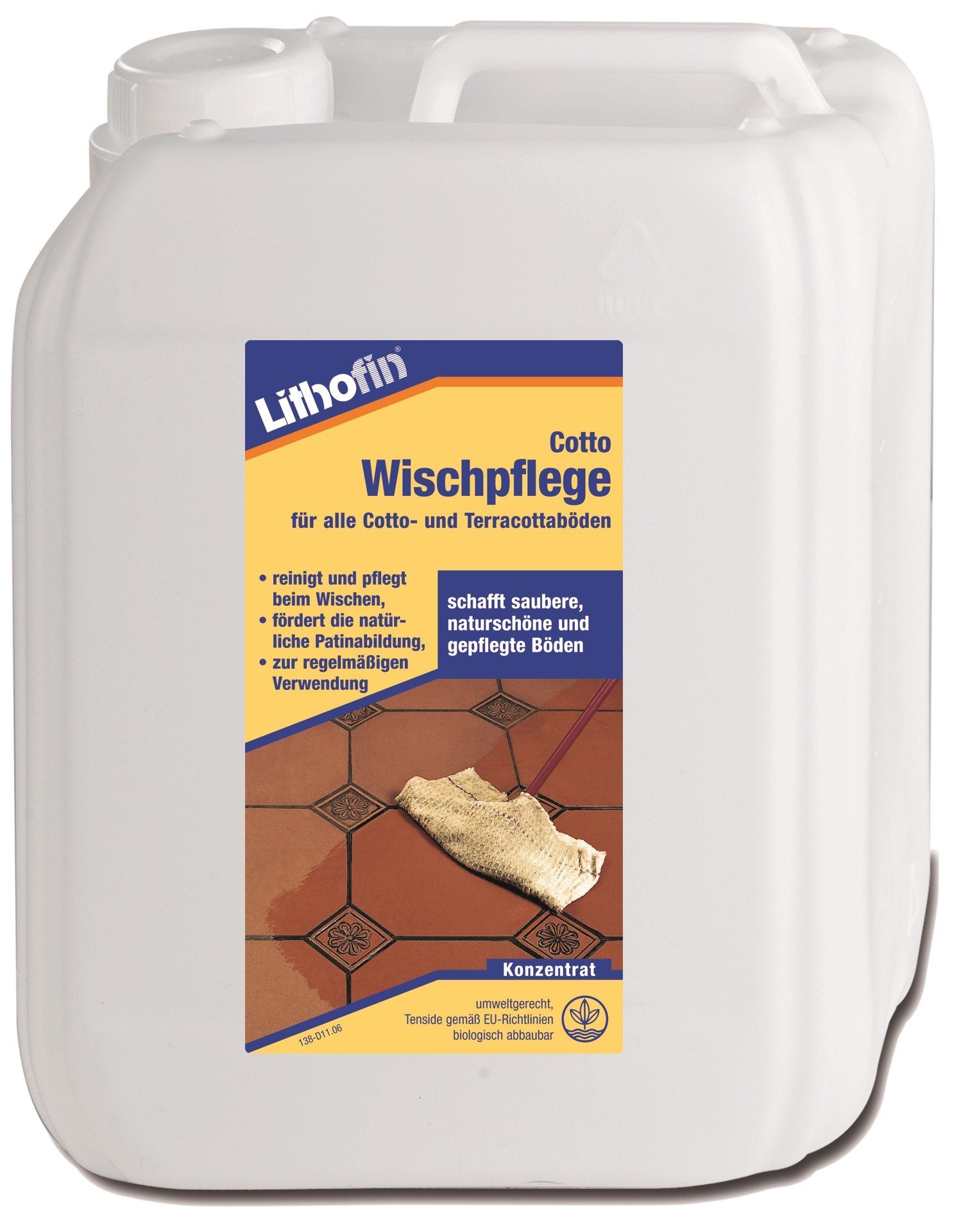 Lithofin LITHOFIN Cotto Wischpflege 5 Ltr Naturstein-Reiniger