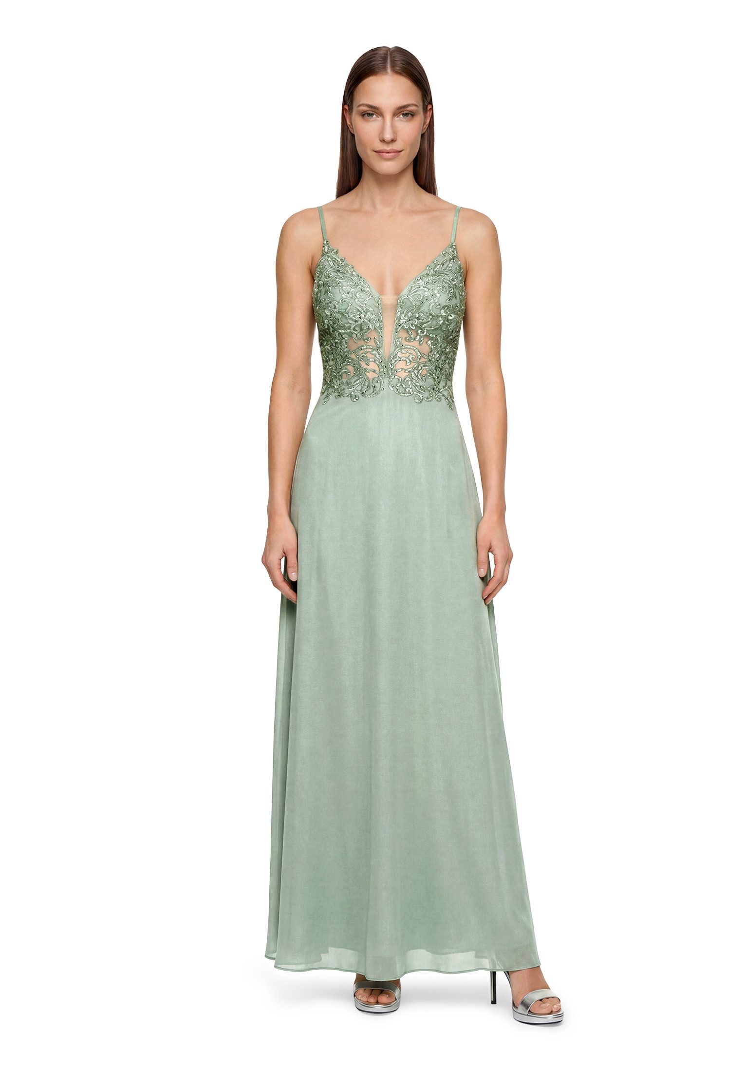Abendkleid Damen mit Stickerei
