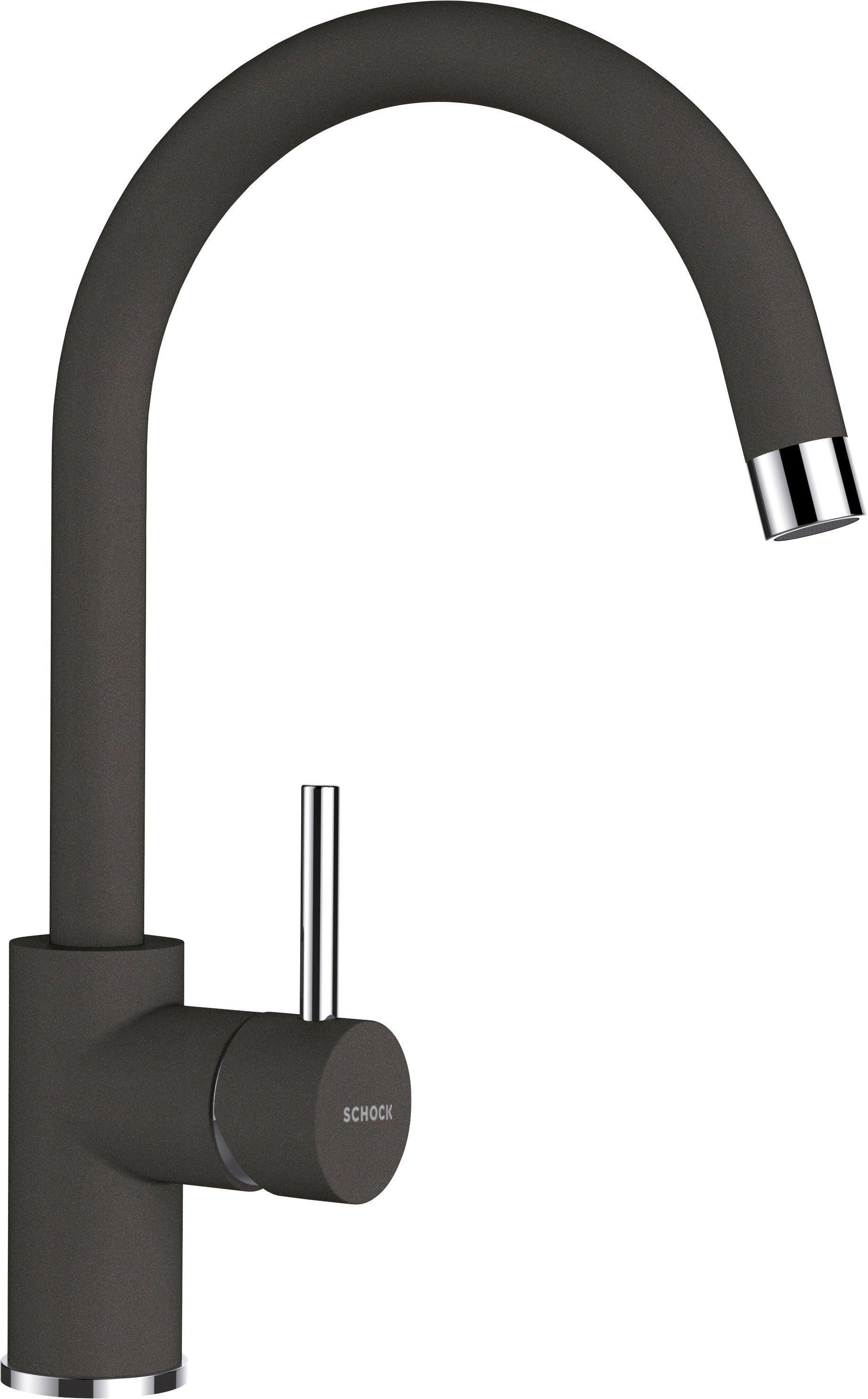 Schock Küchenarmatur Plutos Hochdruck, Festauslauf, Temperaturbegrenzer, Schwenkbereich 360°