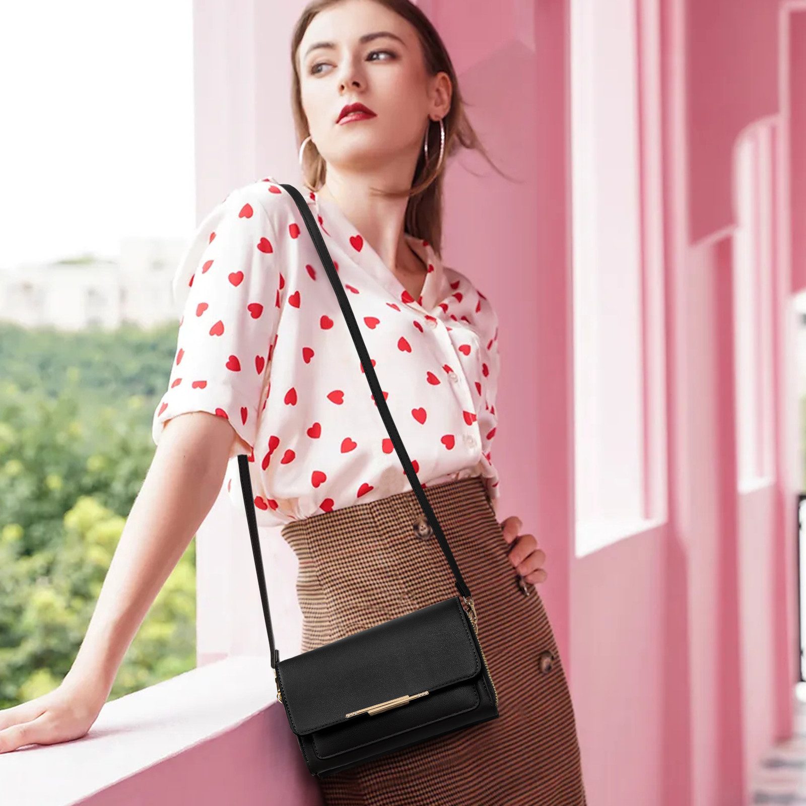 Fassiona Umhängetasche Klein Damen Handy Umhängetasche, günstig online kaufen